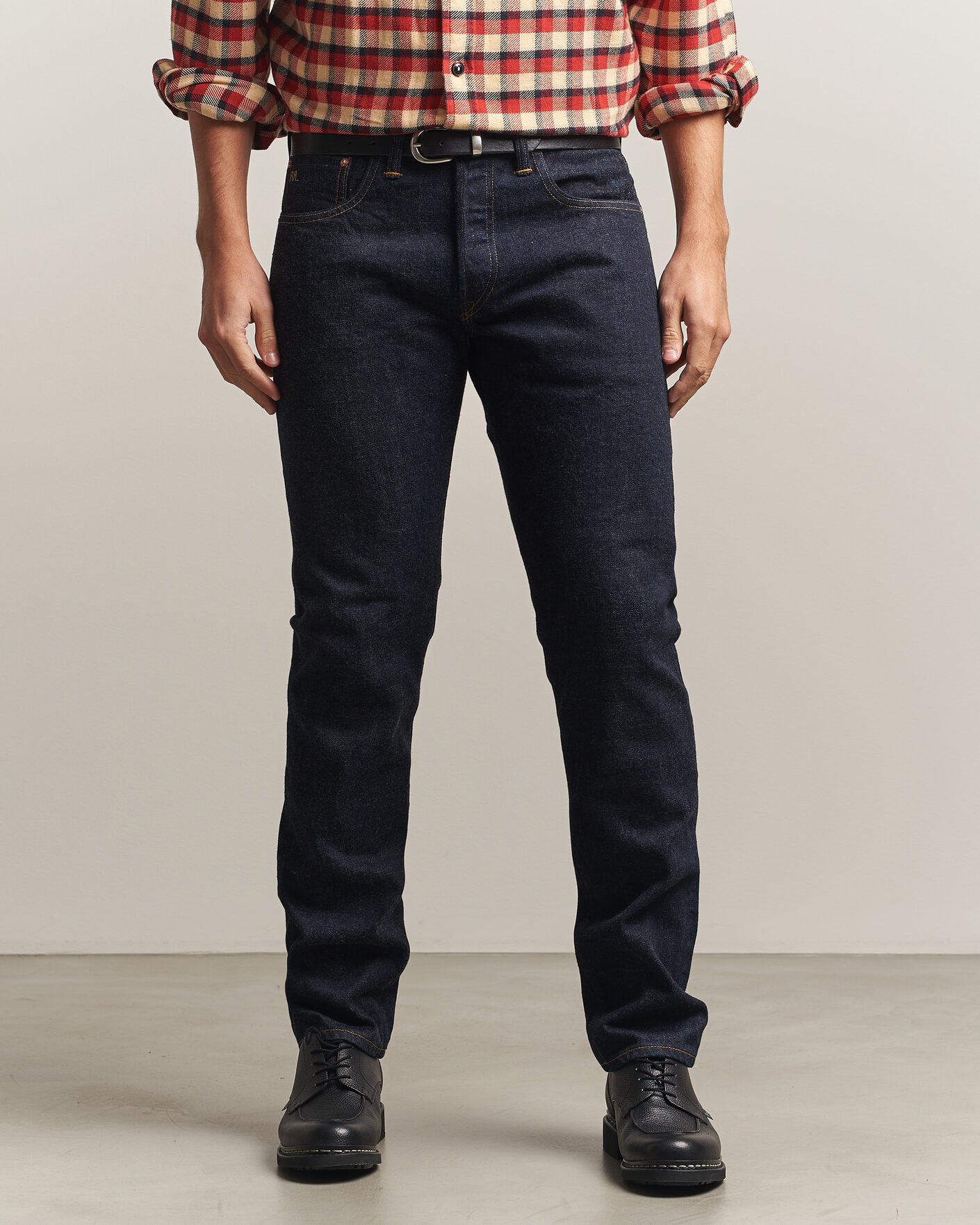 Herre | Jeans | RRL | Slim Fit Selvedge Jeans East/West Rinse
