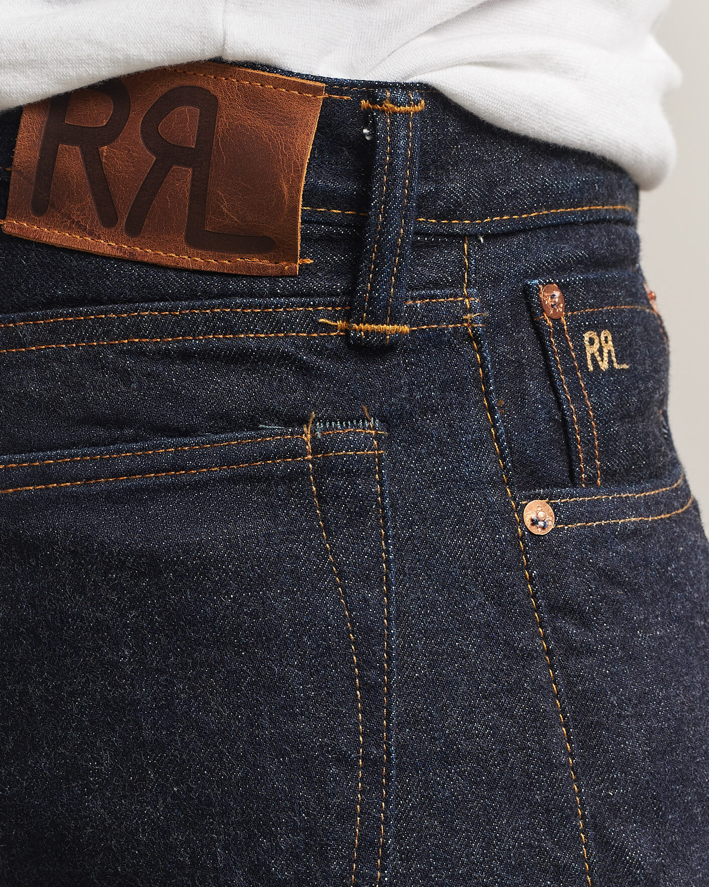 Herre | Jeans | RRL | Slim Fit Selvedge Jeans East/West Rinse