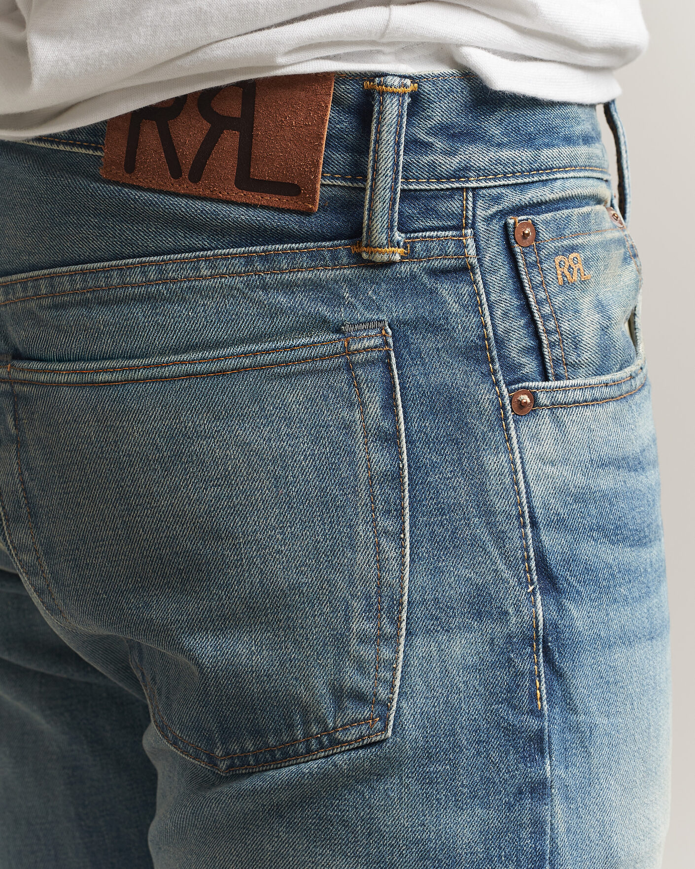 Herre | Jeans | RRL | Slim Fit Selvedge Jeans Clearford Wash