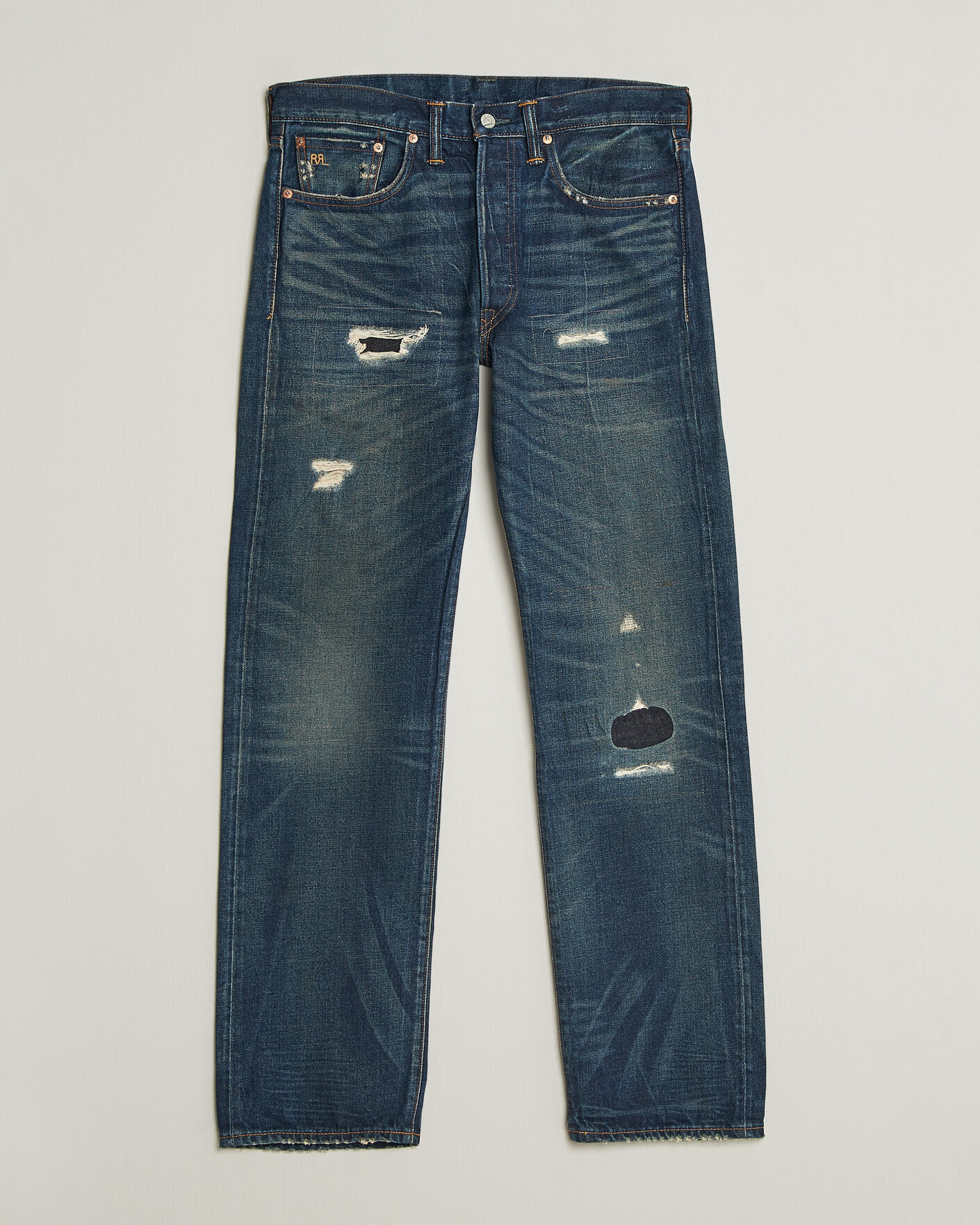 Herre | Jeans | RRL | Straight Leg Selvedge Jeans Hawley Wash