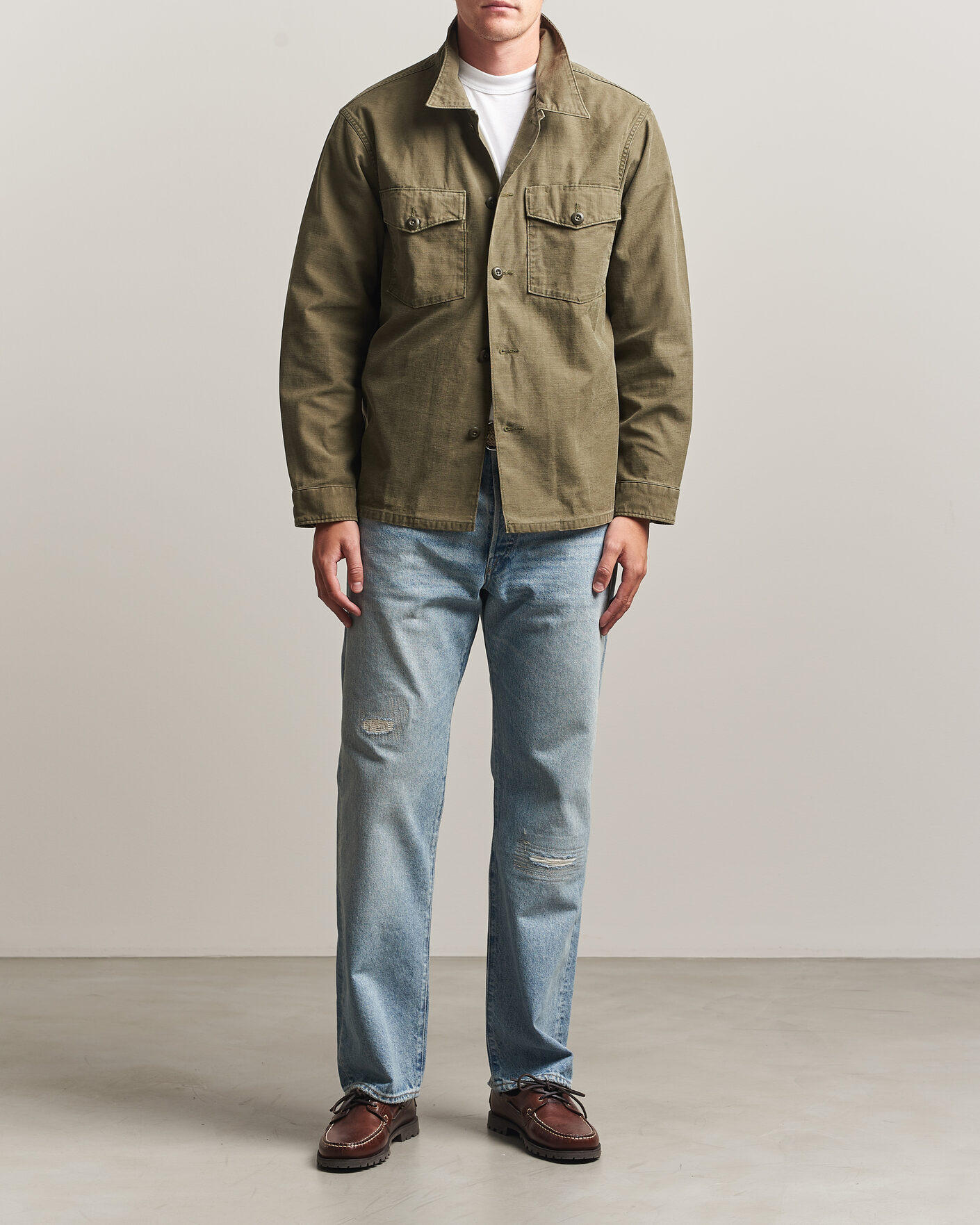 Herre | Jeans | RRL | Vintage Fit Distressed Jeans Bridgeview Wash