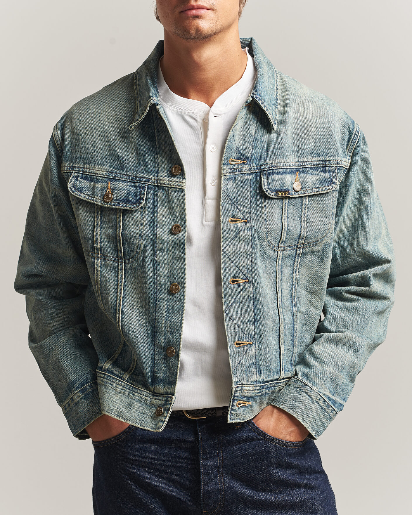 Herre | Jakker | RRL | Lot 271 Denim Jacket Leeland Wash