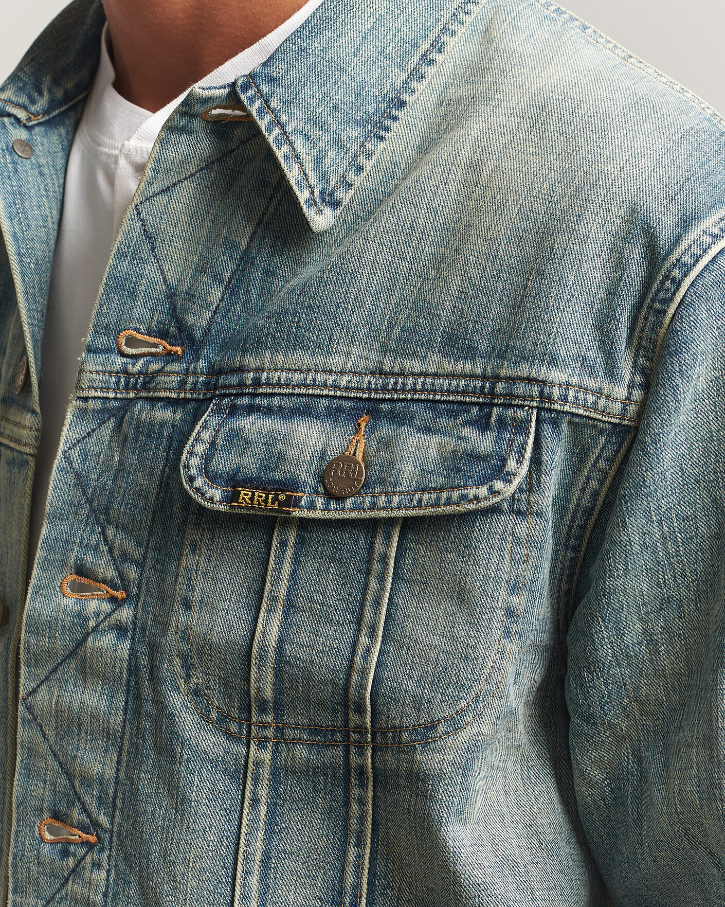 Herre | Jakker | RRL | Lot 271 Denim Jacket Leeland Wash