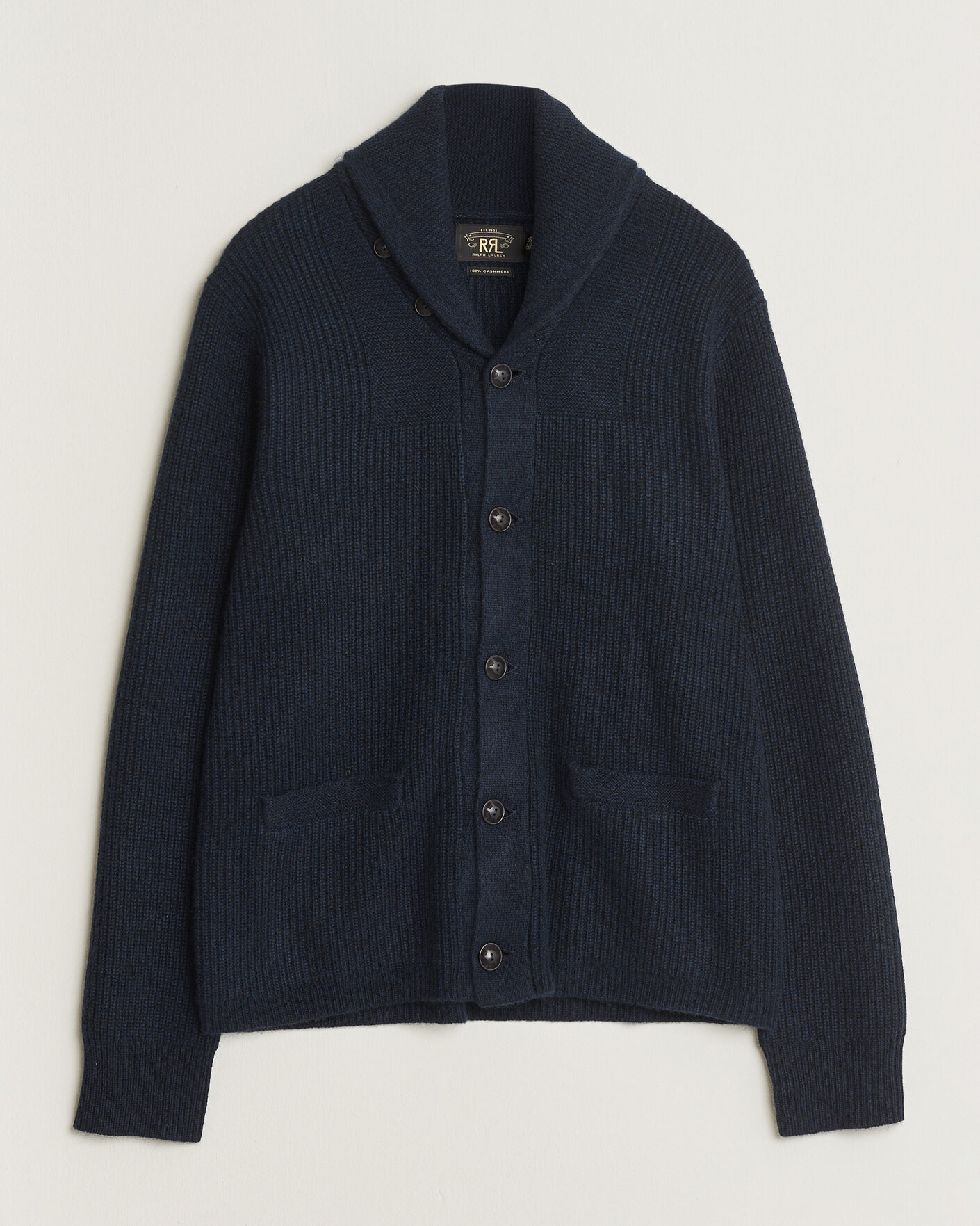 Herre | Gensere | RRL | Cashmere Shawl Collar Cardigan Navy