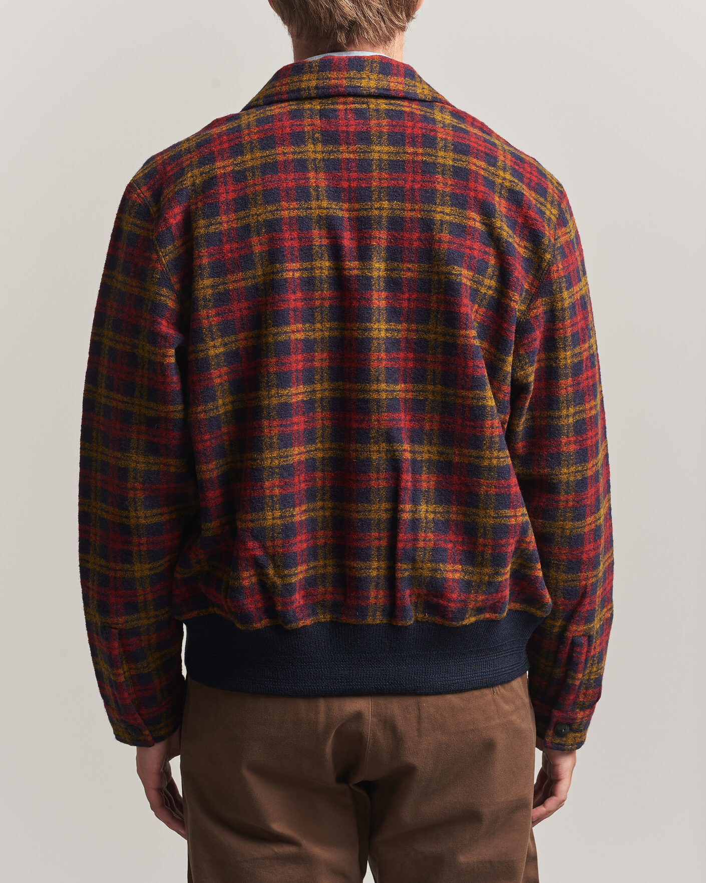 Herre | Jakker | RRL | Knit Bomber Jacket Red Multi