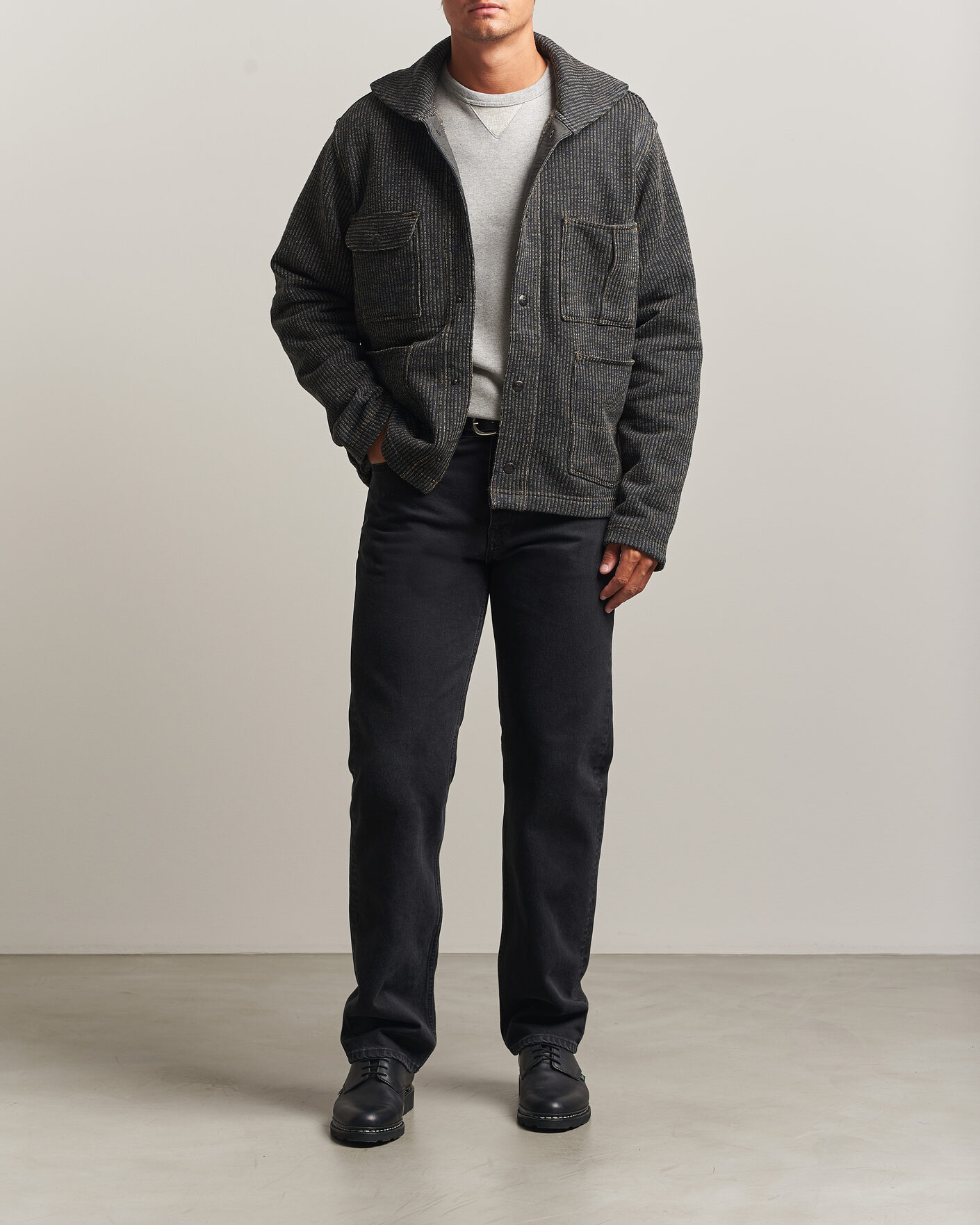 Herre | Gensere | RRL | Charles Cardigan Jacket Charcoal