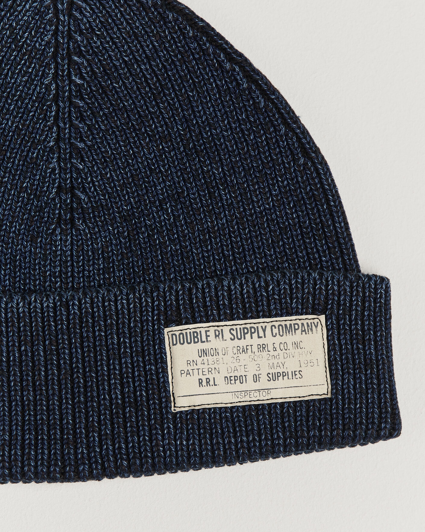 Herre | Luer | RRL | Watch Cap Midnight Blue