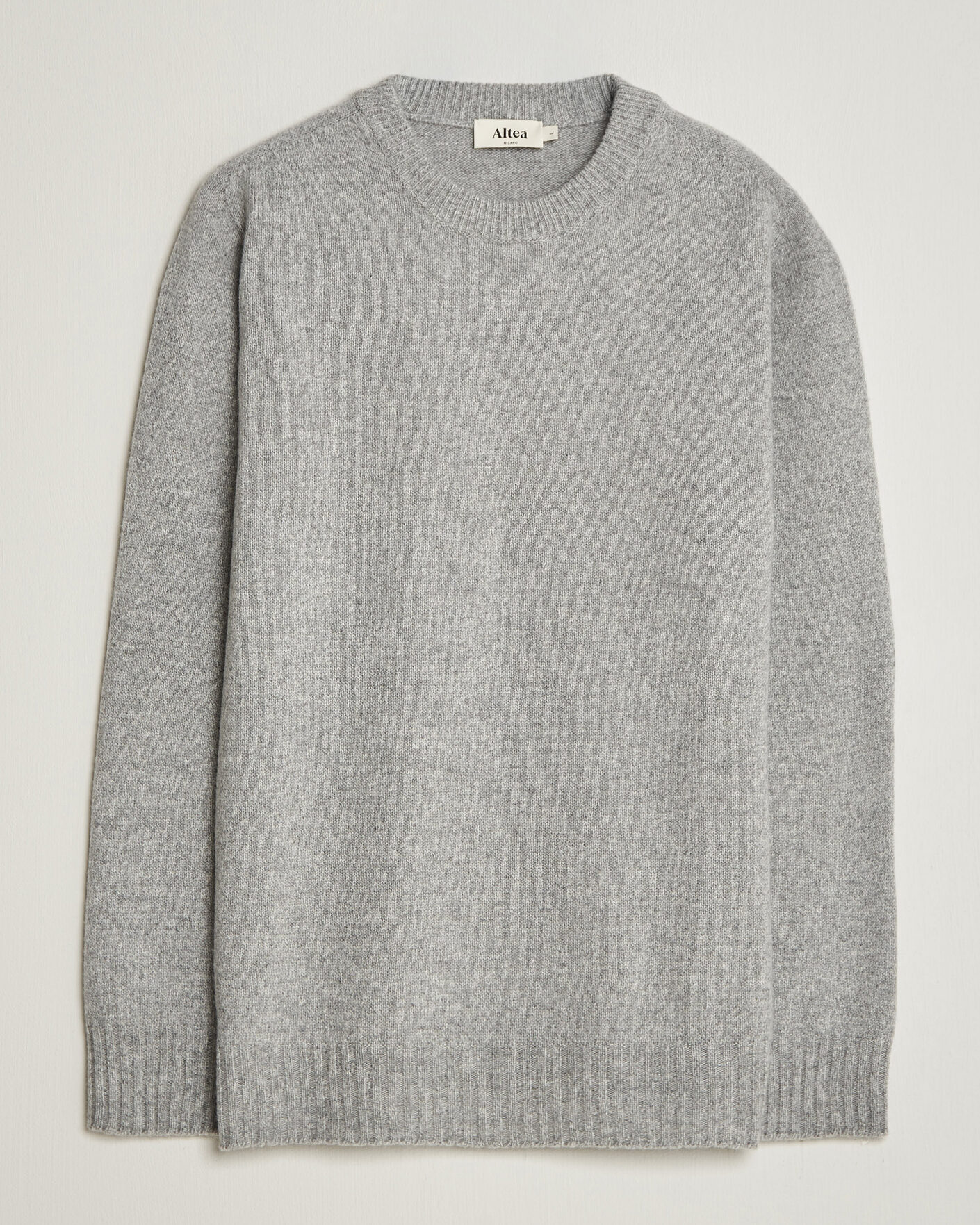 Herre | Gensere | Altea | Wool/Cashmere Crew Neck Pullover Light Grey