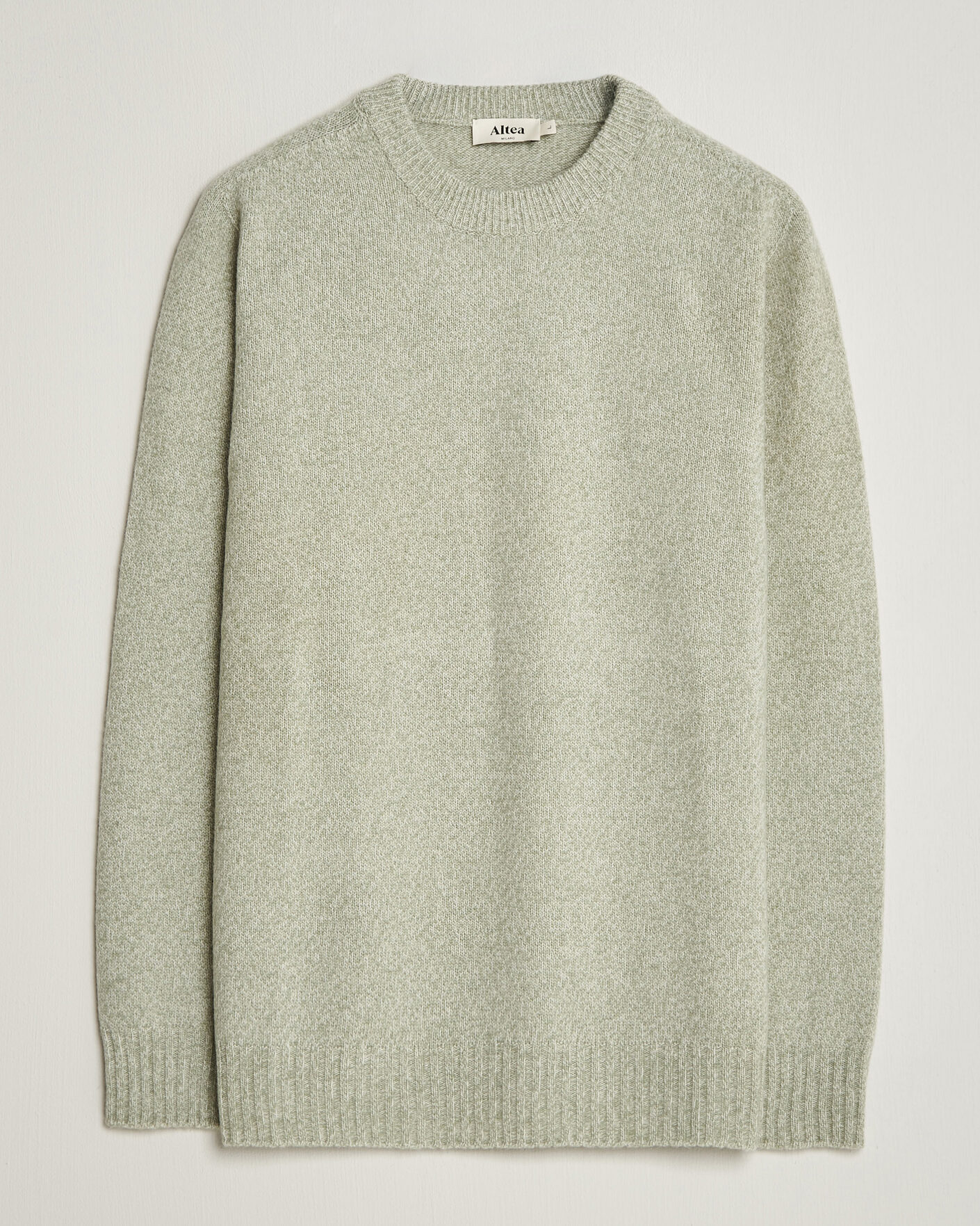 Herre | Gensere | Altea | Wool/Cashmere Crew Neck Pullover Mint Green