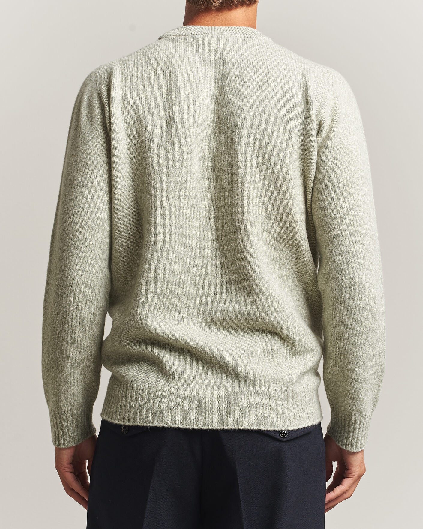 Herre | Gensere | Altea | Wool/Cashmere Crew Neck Pullover Mint Green