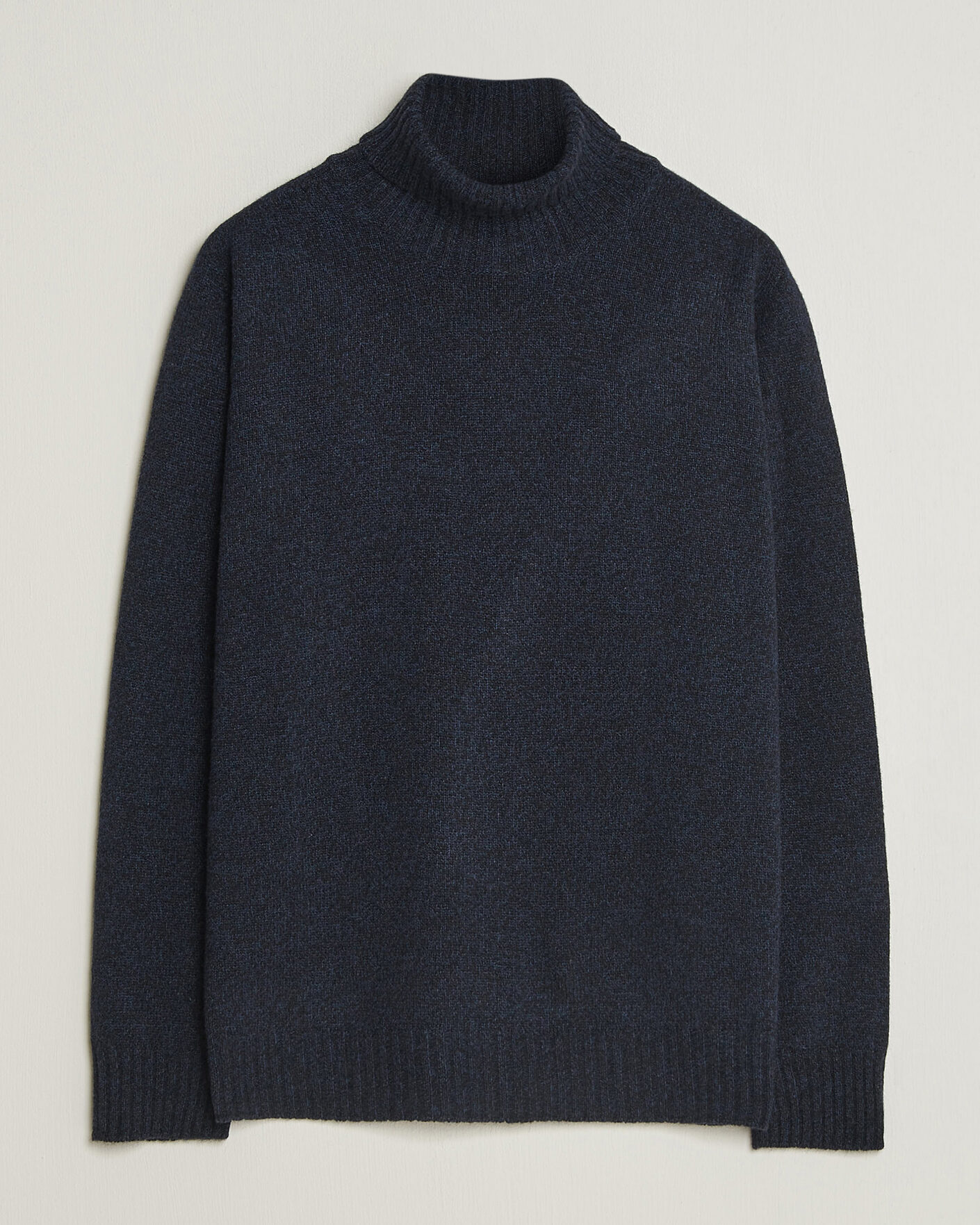 Herre | Gensere | Altea | Wool/Cashmere Rollneck Navy Melange