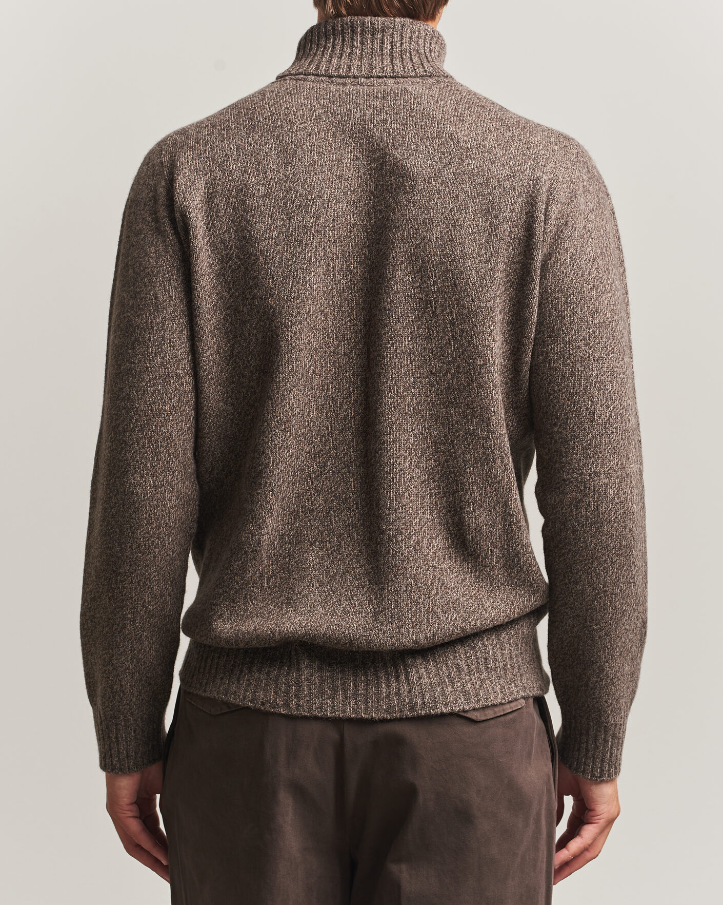 Herre | Gensere | Altea | Wool/Cashmere Rollneck Brown Melange