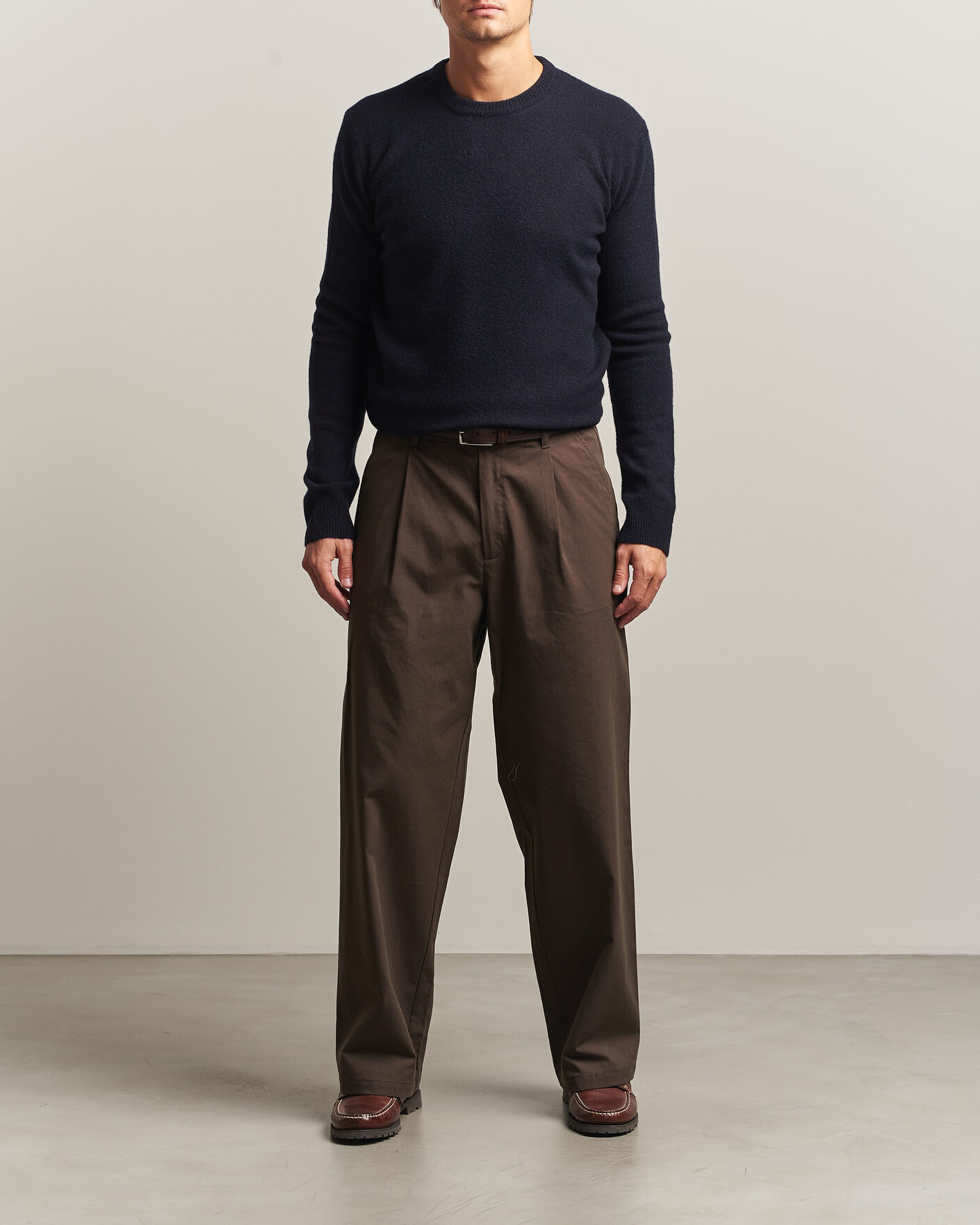 Herre | Gensere | Altea | Cloud Cashmere Blend Sweater Navy