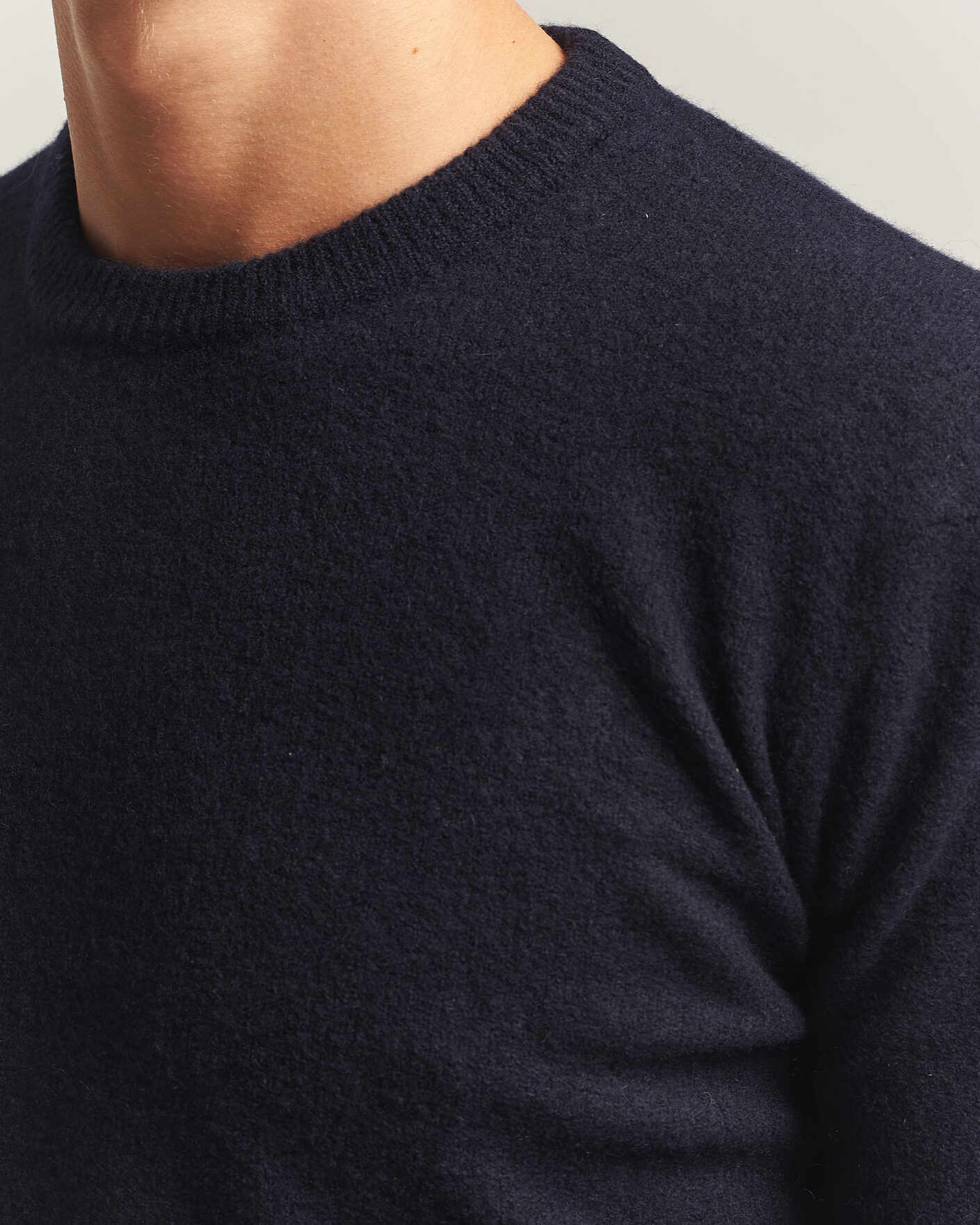 Herre | Gensere | Altea | Cloud Cashmere Blend Sweater Navy