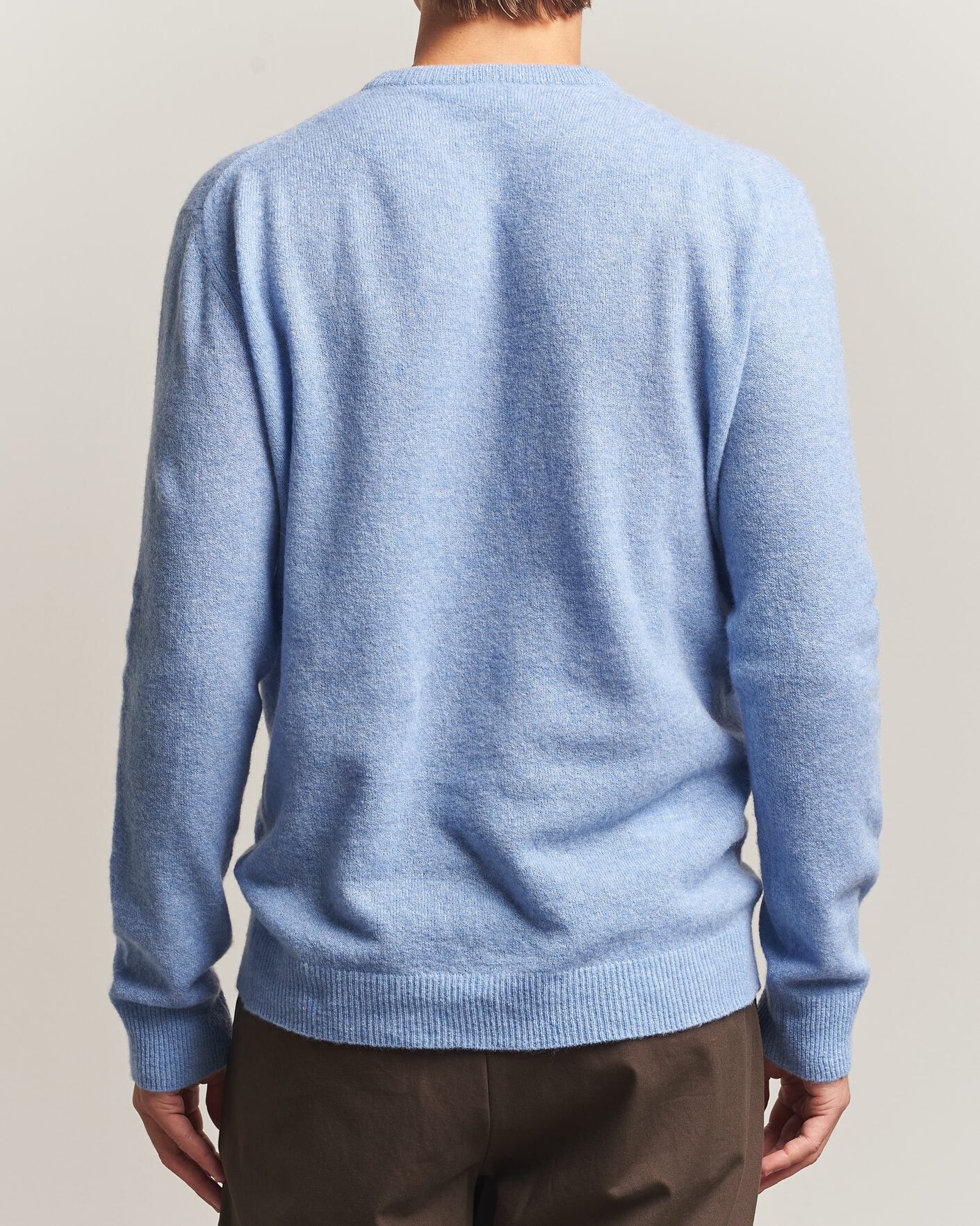 Herre | Gensere | Altea | Cloud Cashmere Blend Sweater Sky Blue