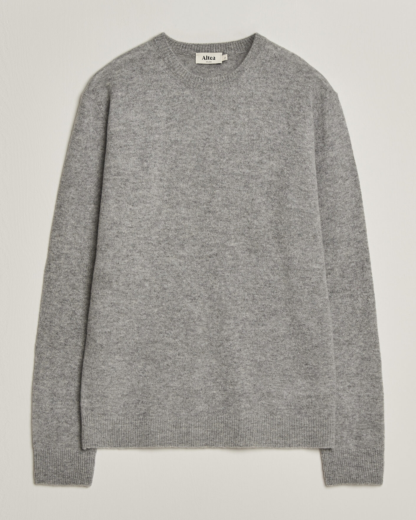 Herre | Gensere | Altea | Cloud Cashmere Blend Sweater Grey Melange