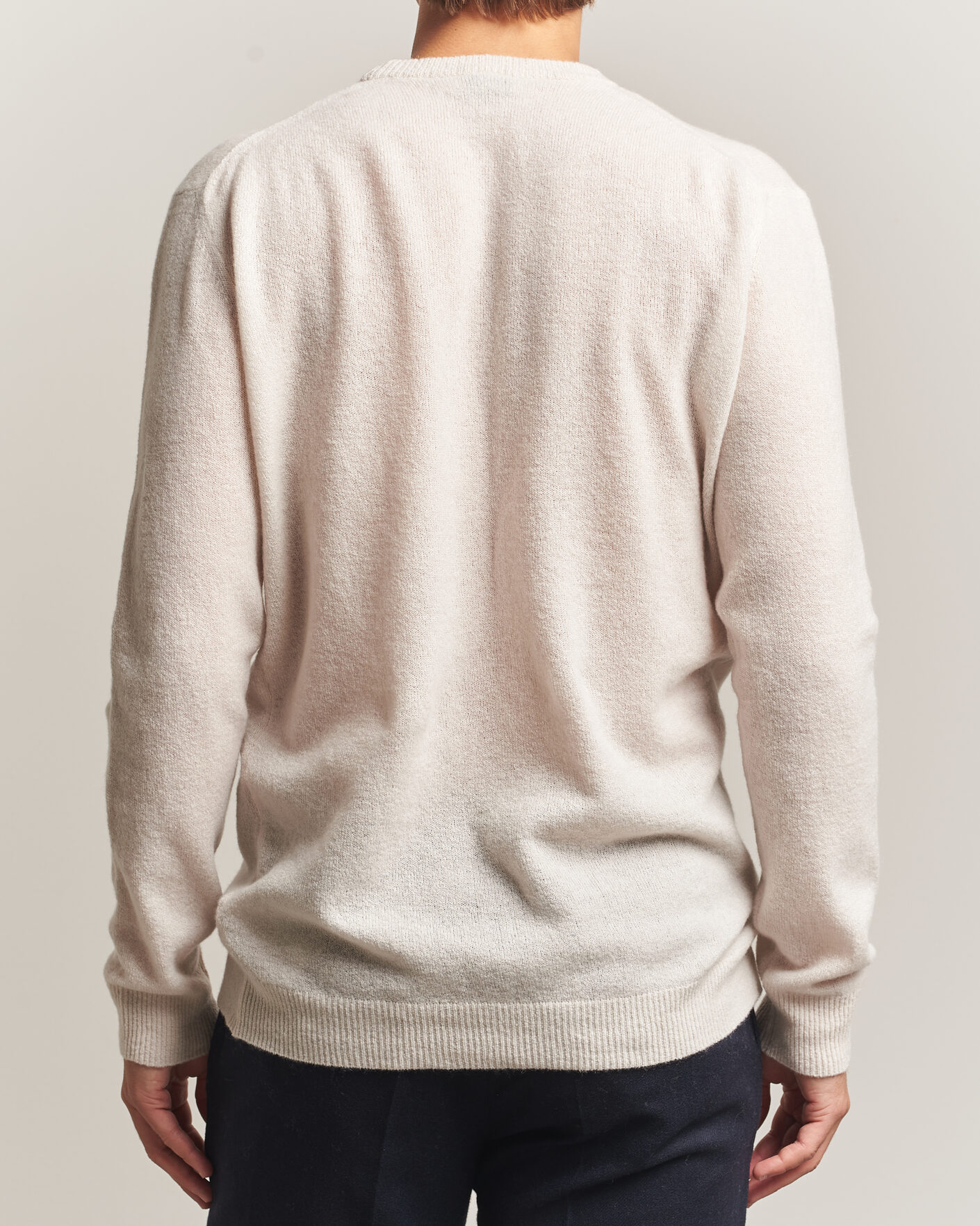 Herre | Gensere | Altea | Cloud Cashmere Blend Sweater Latte