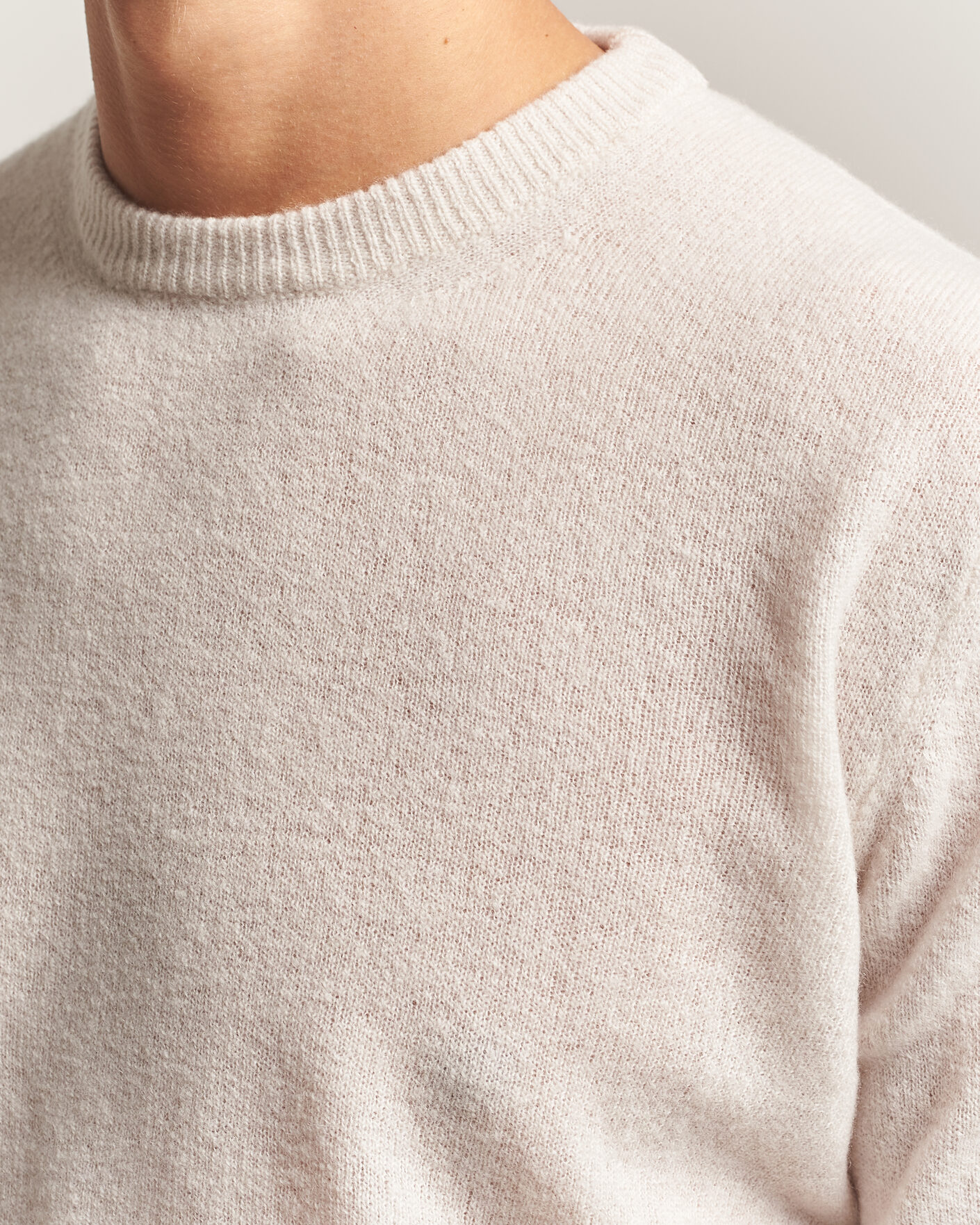 Herre | Gensere | Altea | Cloud Cashmere Blend Sweater Latte