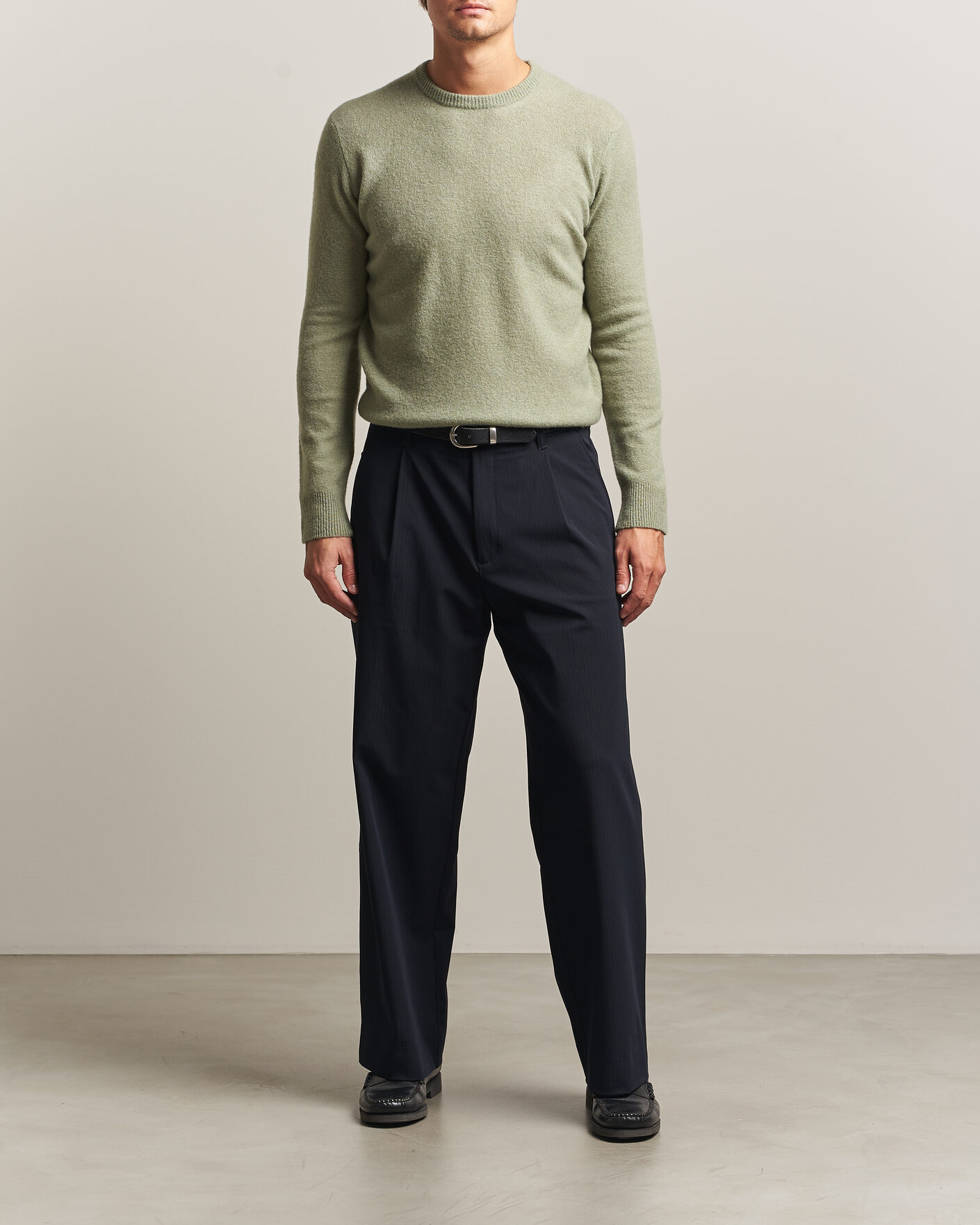 Herre | Gensere | Altea | Cloud Cashmere Blend Sweater Mint Green