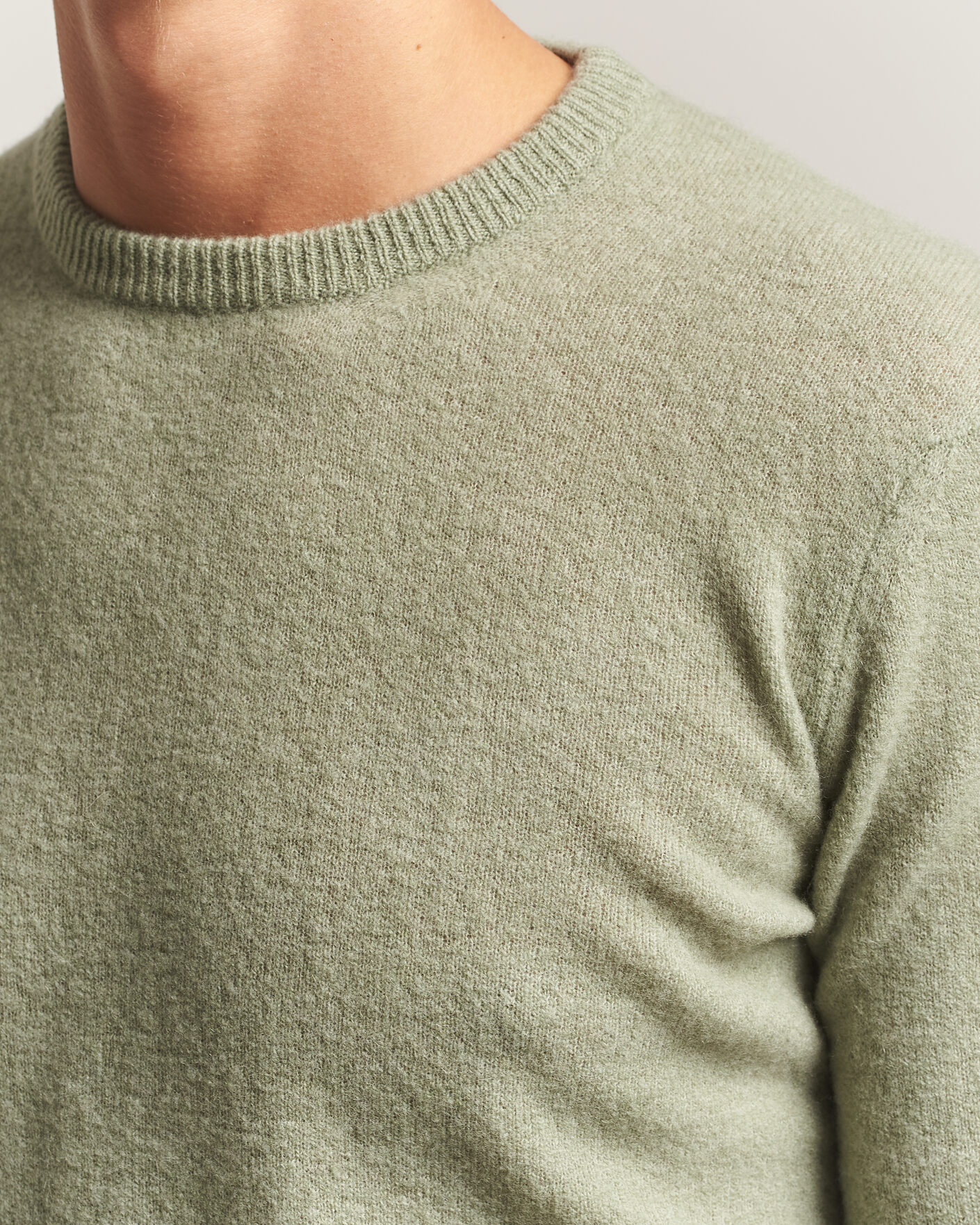 Herre | Gensere | Altea | Cloud Cashmere Blend Sweater Mint Green