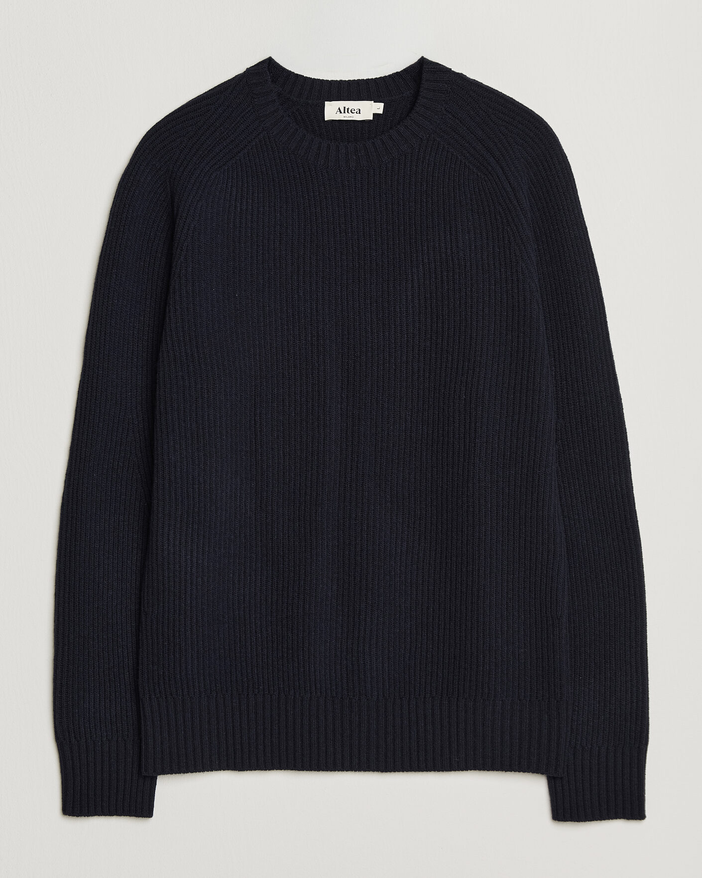 Herre | Gensere | Altea | Rib Wool Crew Neck Navy
