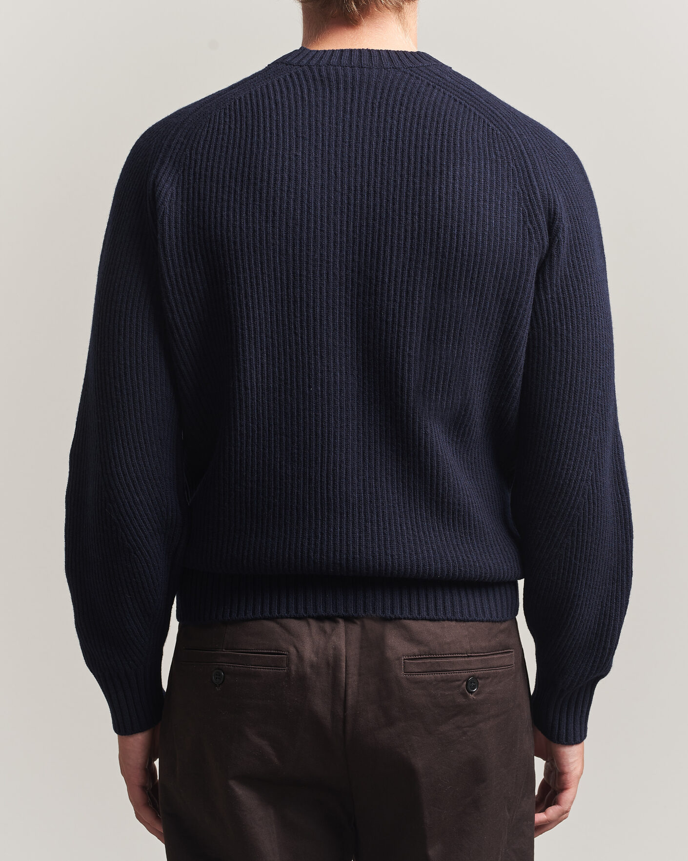 Herre | Gensere | Altea | Rib Wool Crew Neck Navy