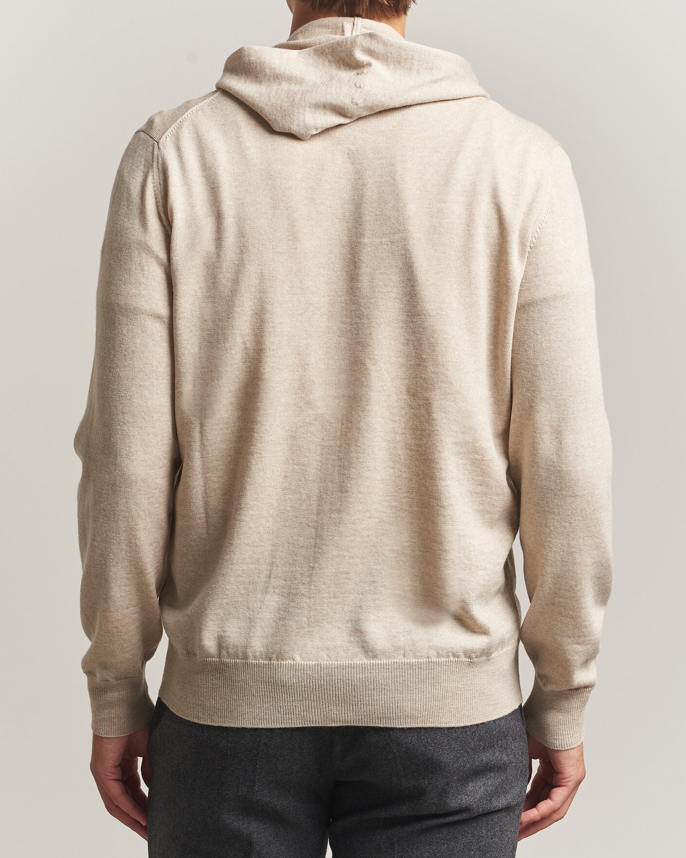 Herre | Gensere | Altea | Merino Wool Cardigan Beige