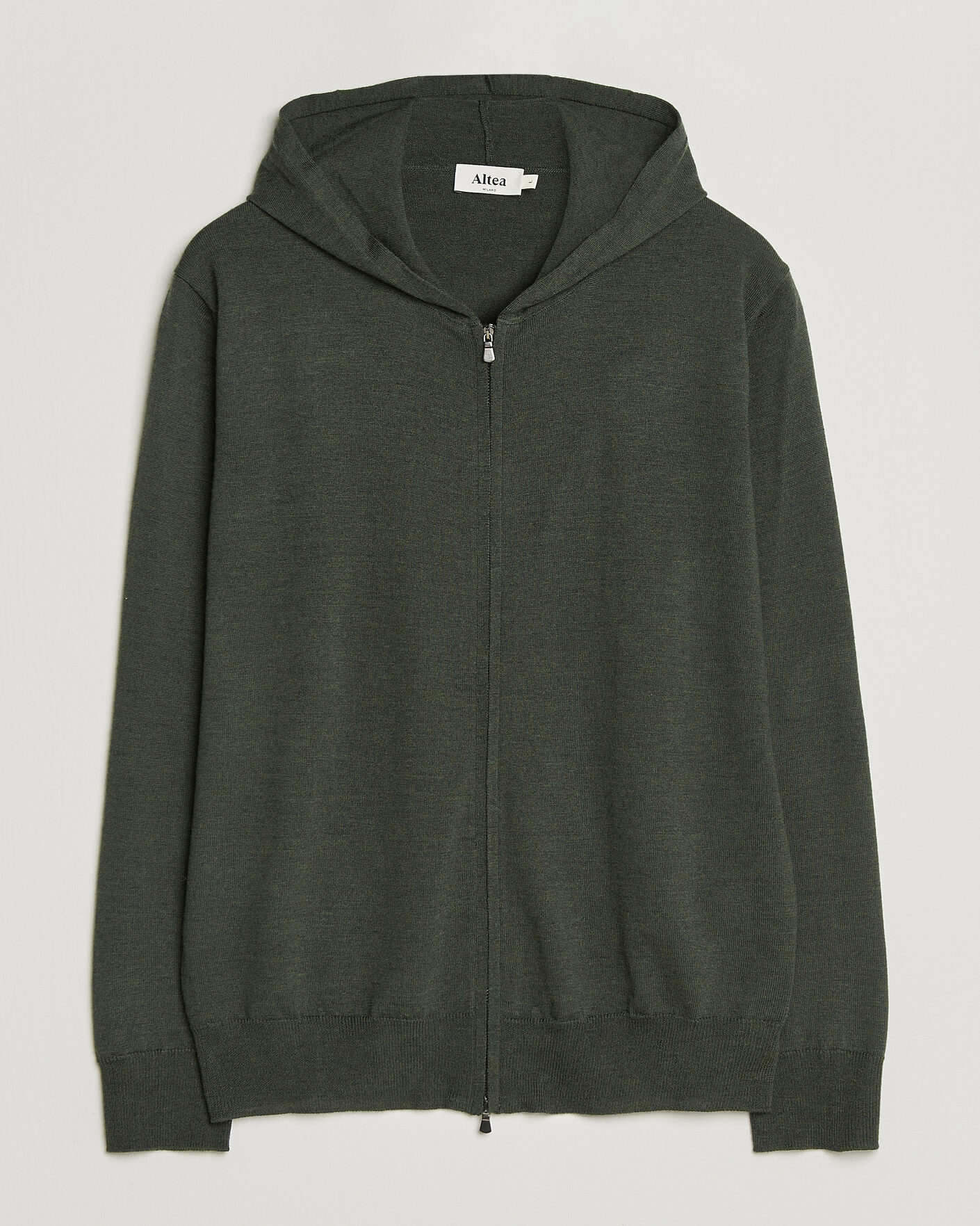 Herre | Gensere | Altea | Merino Wool Cardigan Dark Military