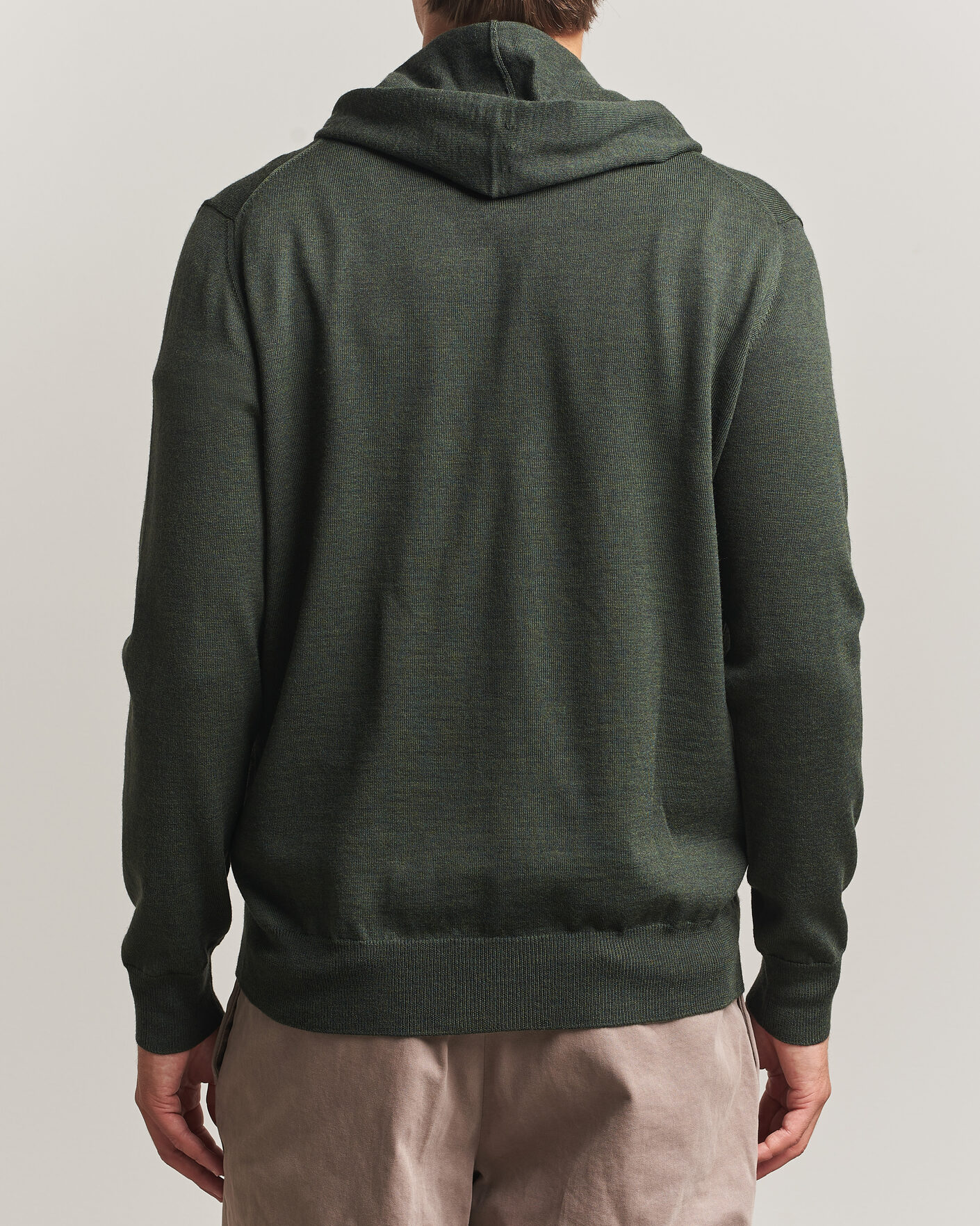 Herre | Gensere | Altea | Merino Wool Cardigan Dark Military