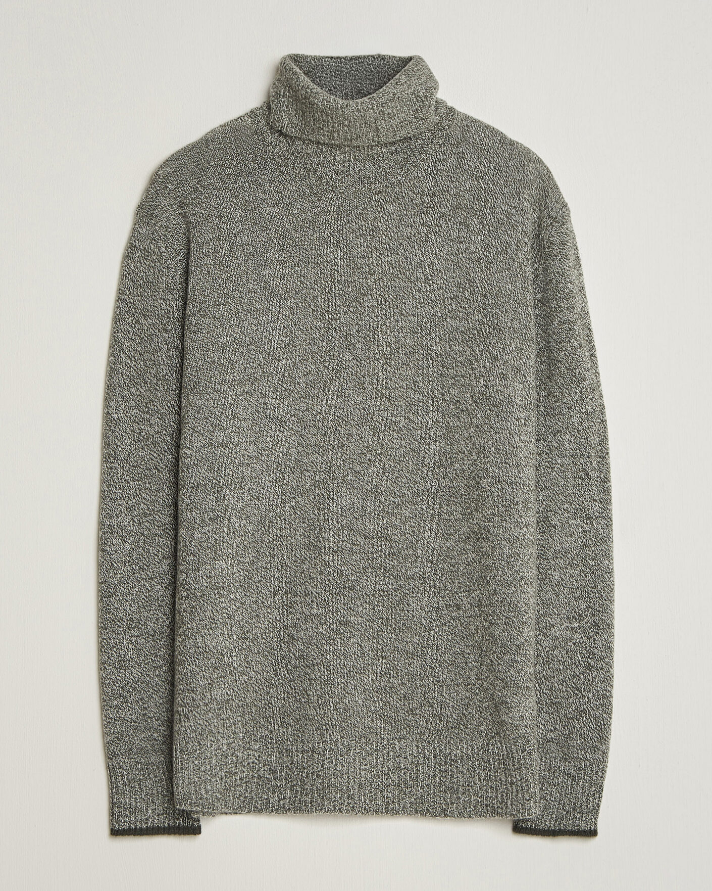 Herre | Gensere | Altea | Cloud Cashmere Blend Rollneck Green Melange