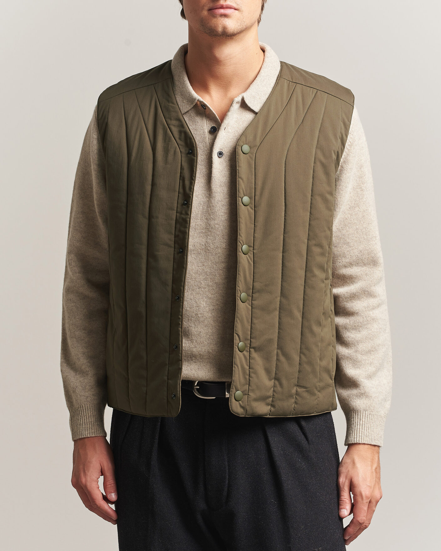 Herre | Vester | Aspesi | Quilted Liner Military