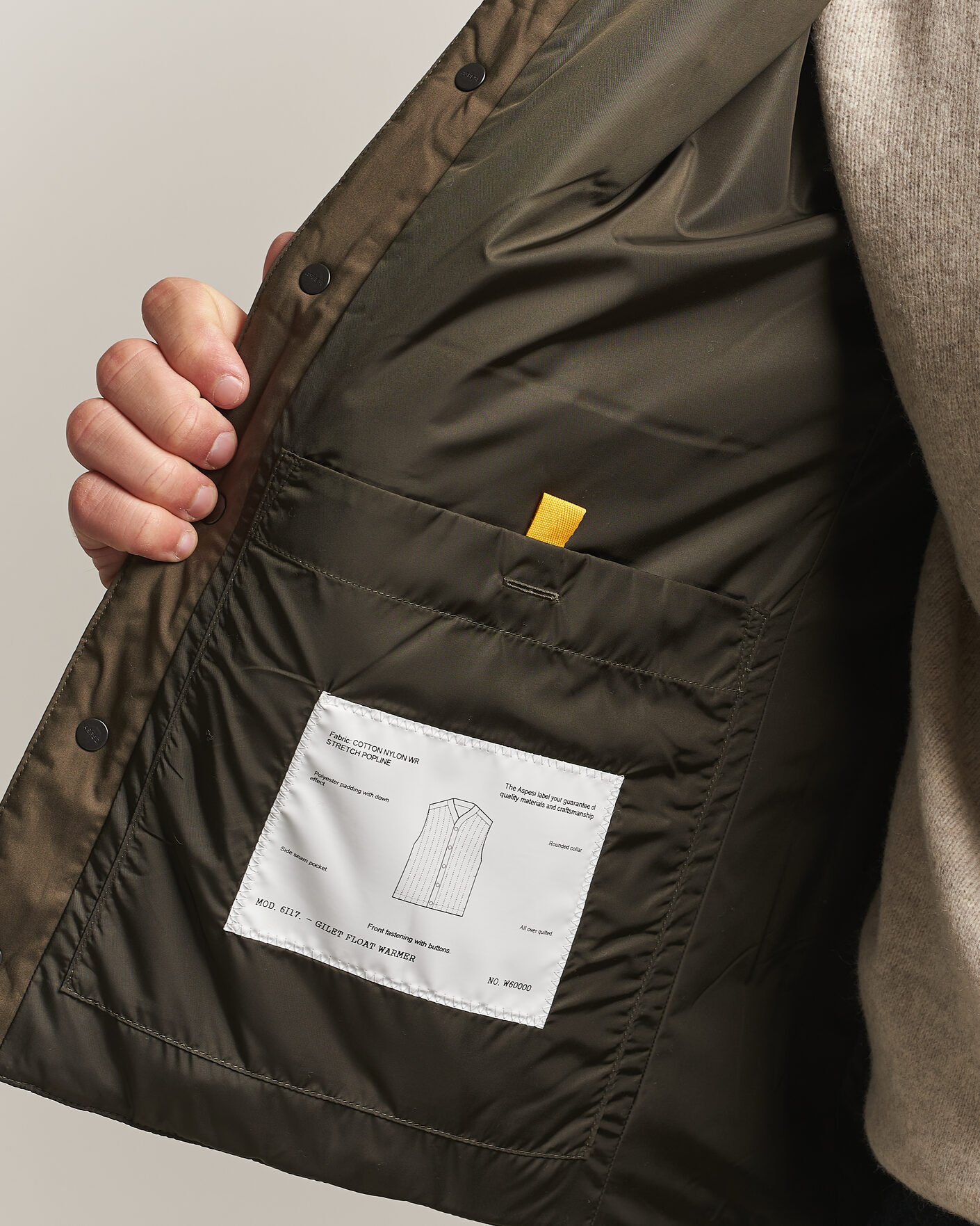 Herre | Vester | Aspesi | Quilted Liner Military