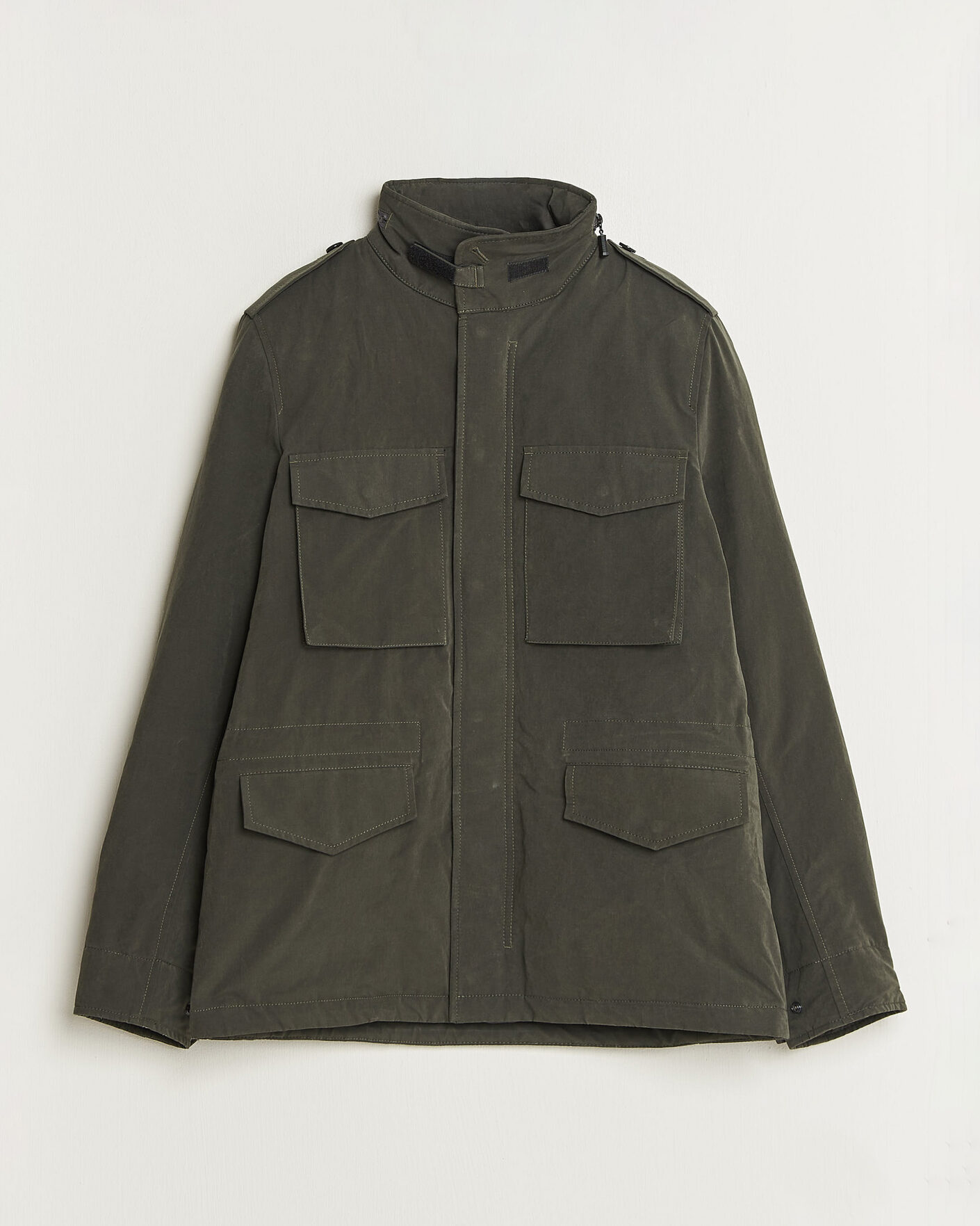 Herre | Jakker | Aspesi | Lined Cotton Field Jacket Grey