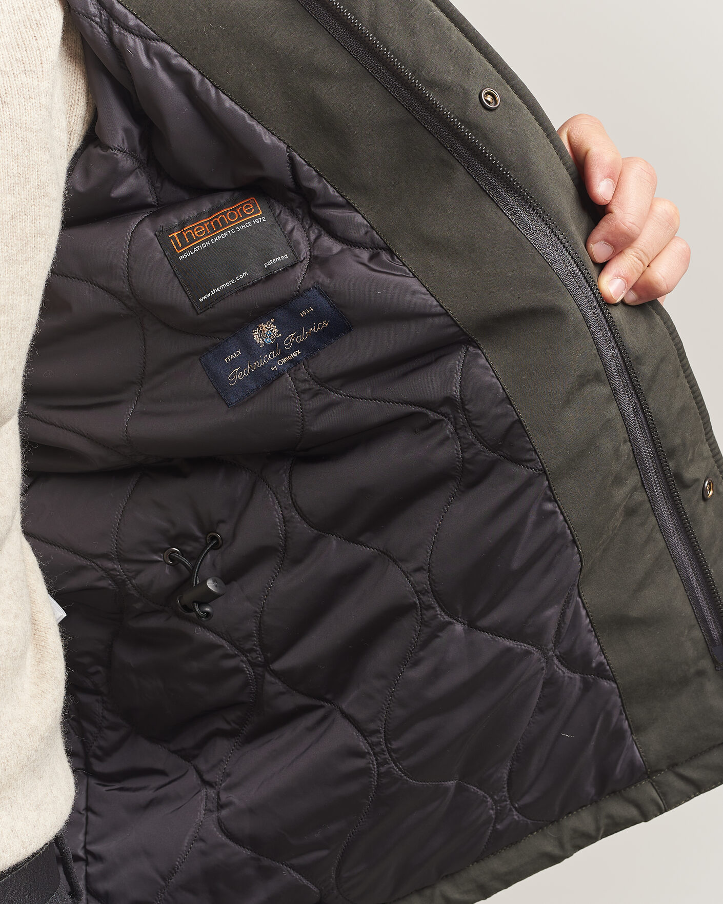Herre | Jakker | Aspesi | Lined Cotton Field Jacket Grey