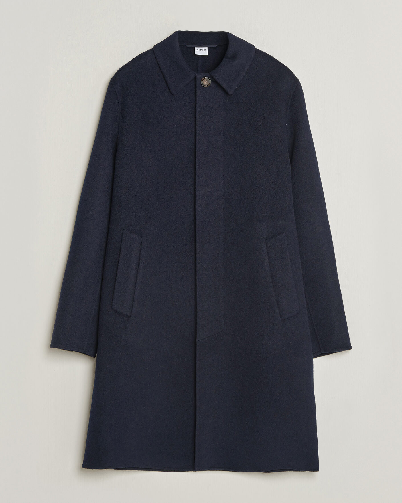 Herre | Jakker | Aspesi | Double Wool Coat Navy