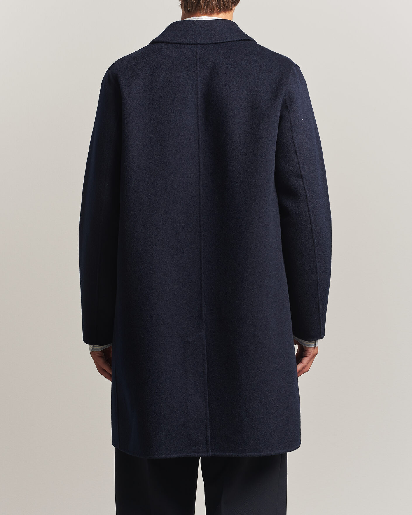 Herre | Jakker | Aspesi | Double Wool Coat Navy