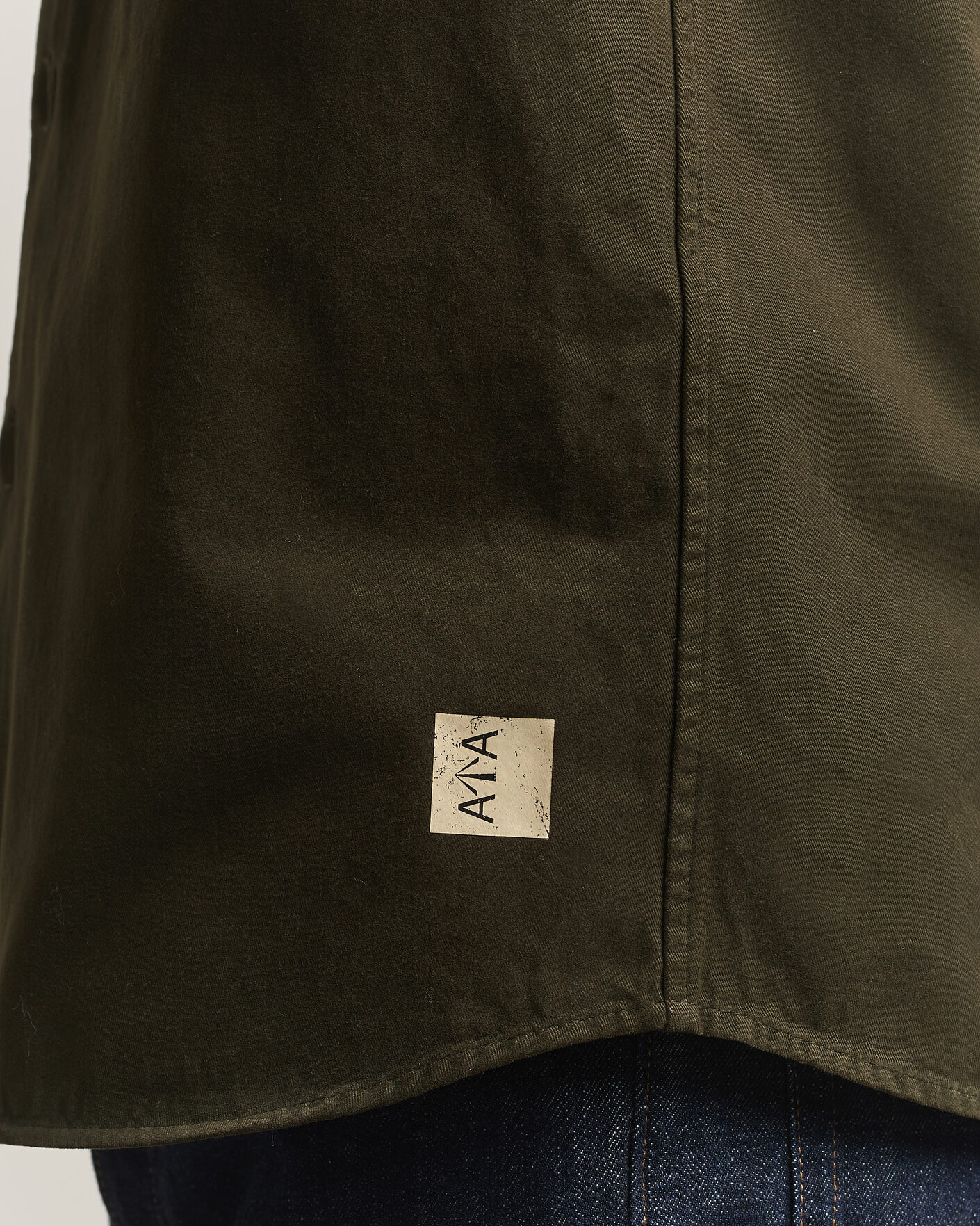 Herre | Skjorter | Aspesi | Twill Cotton Overshirt Military