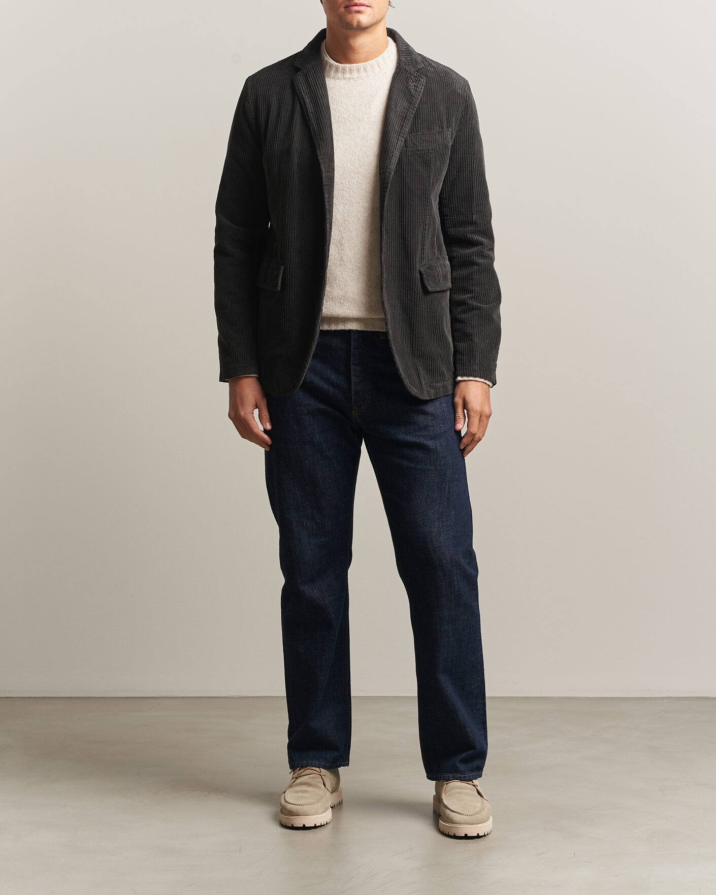 Herre | Dressjakker | Aspesi | Corduroy Blazer Dark Brown