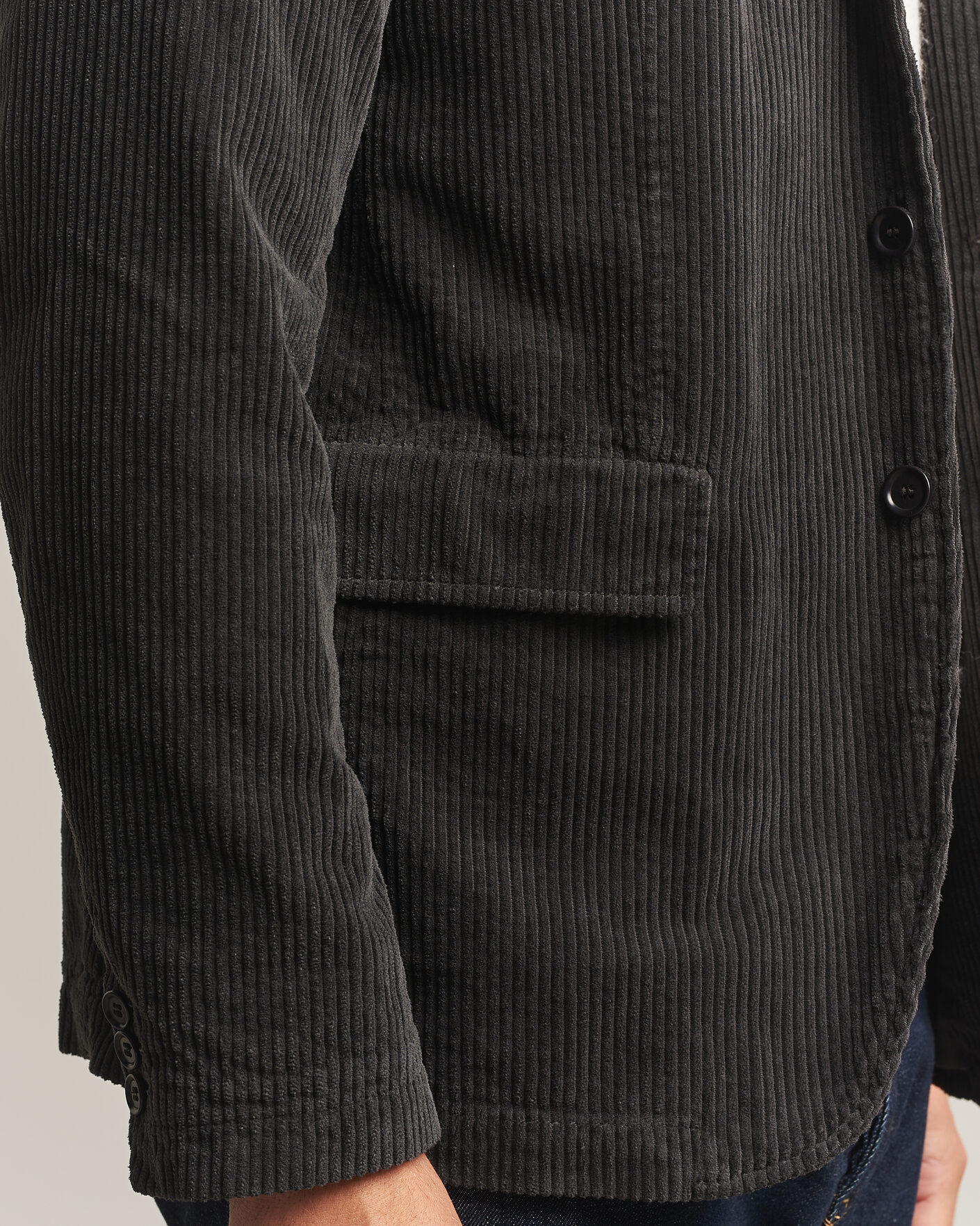 Herre | Dressjakker | Aspesi | Corduroy Blazer Dark Brown