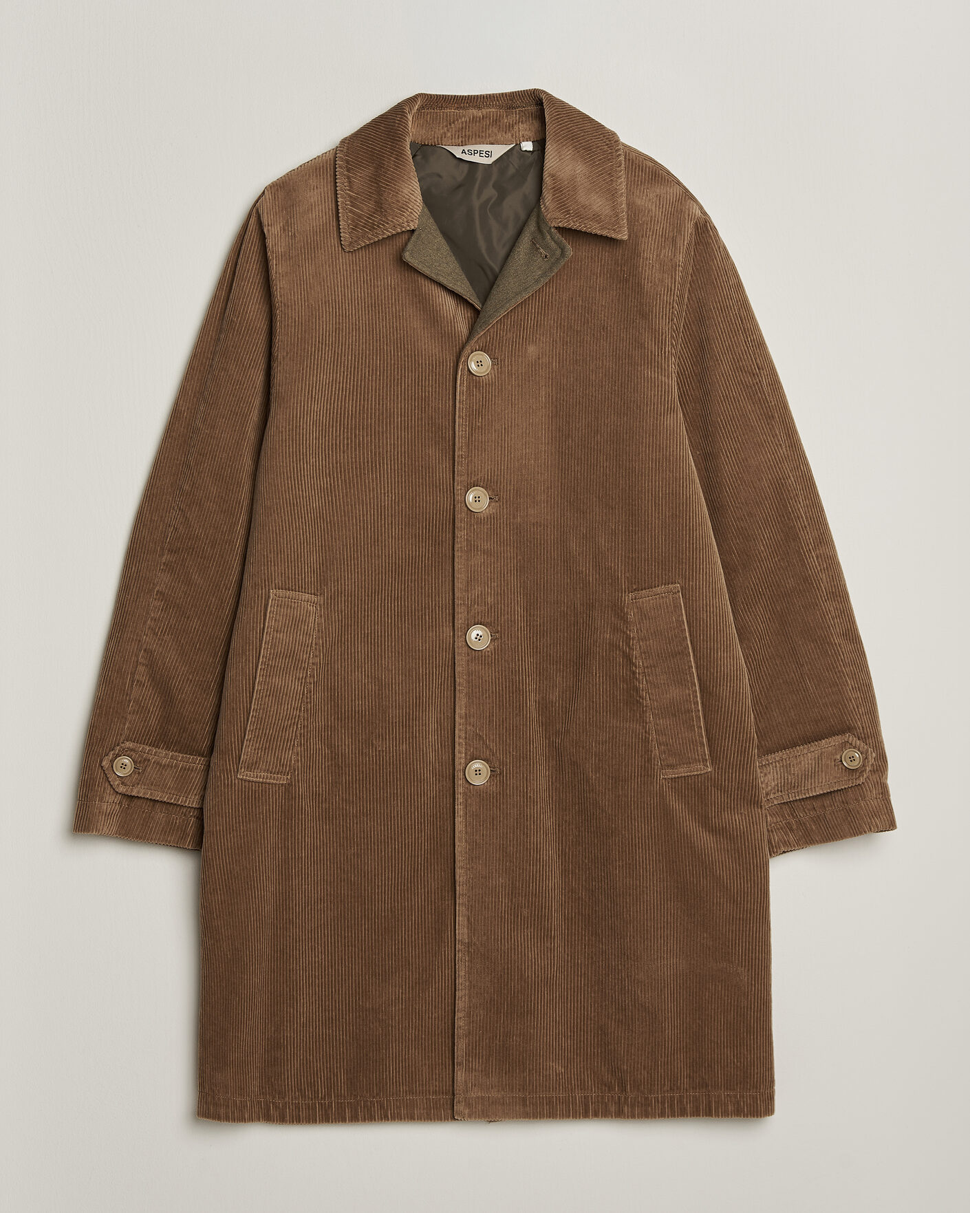 Herre | Jakker | Aspesi | Corduroy Raglan Coat Beige