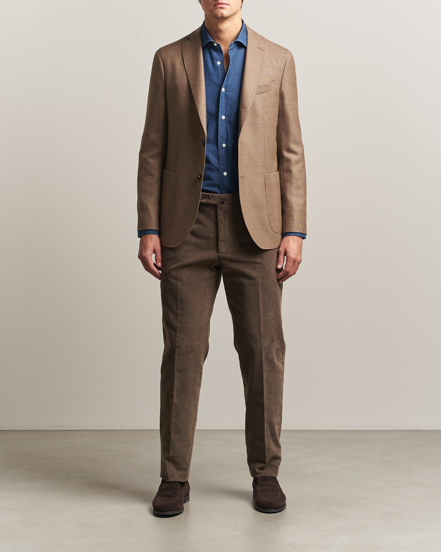 Herre | Dressjakker | Boglioli | K Jacket Wool Hopsack Blazer Beige