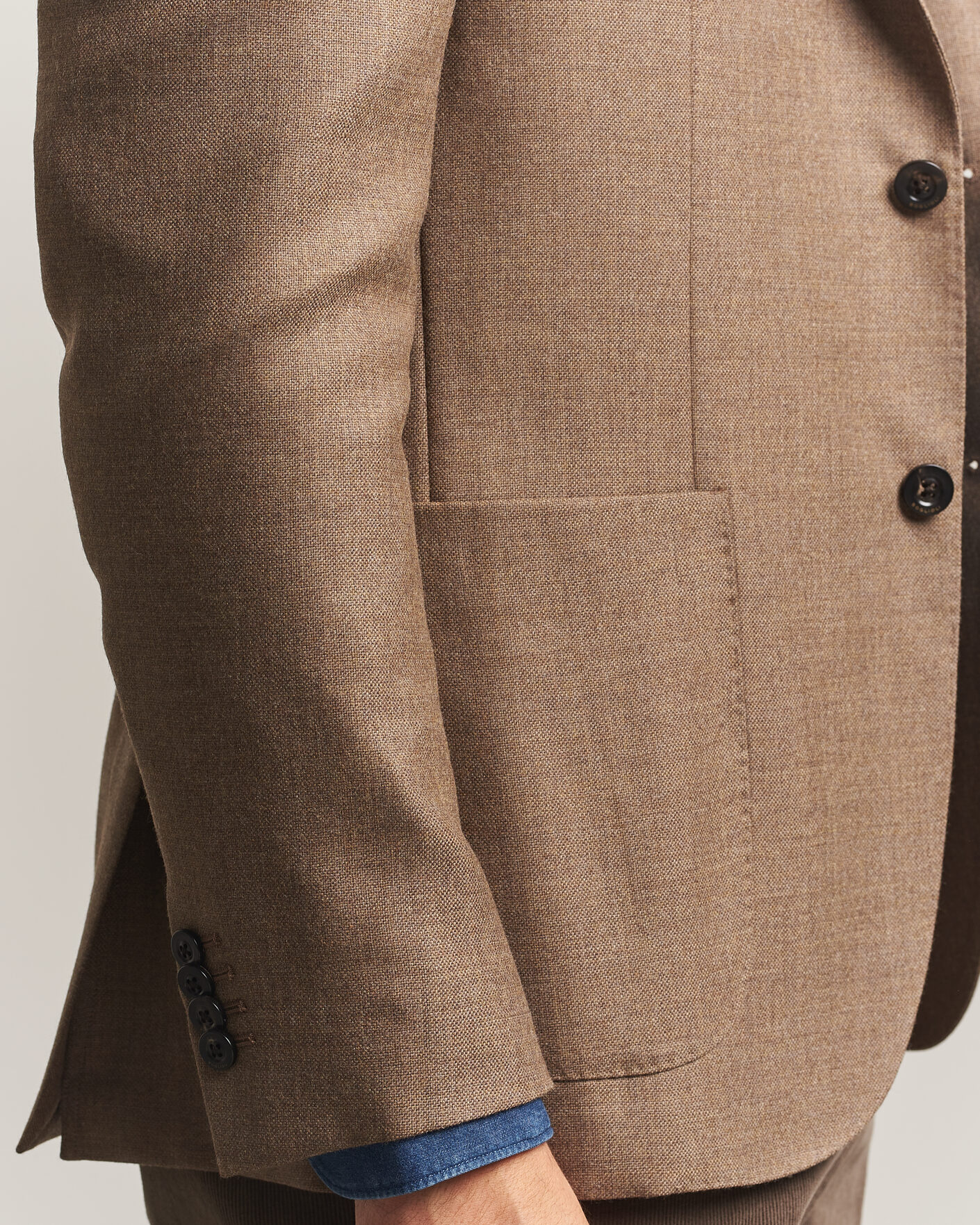Herre | Dressjakker | Boglioli | K Jacket Wool Hopsack Blazer Beige