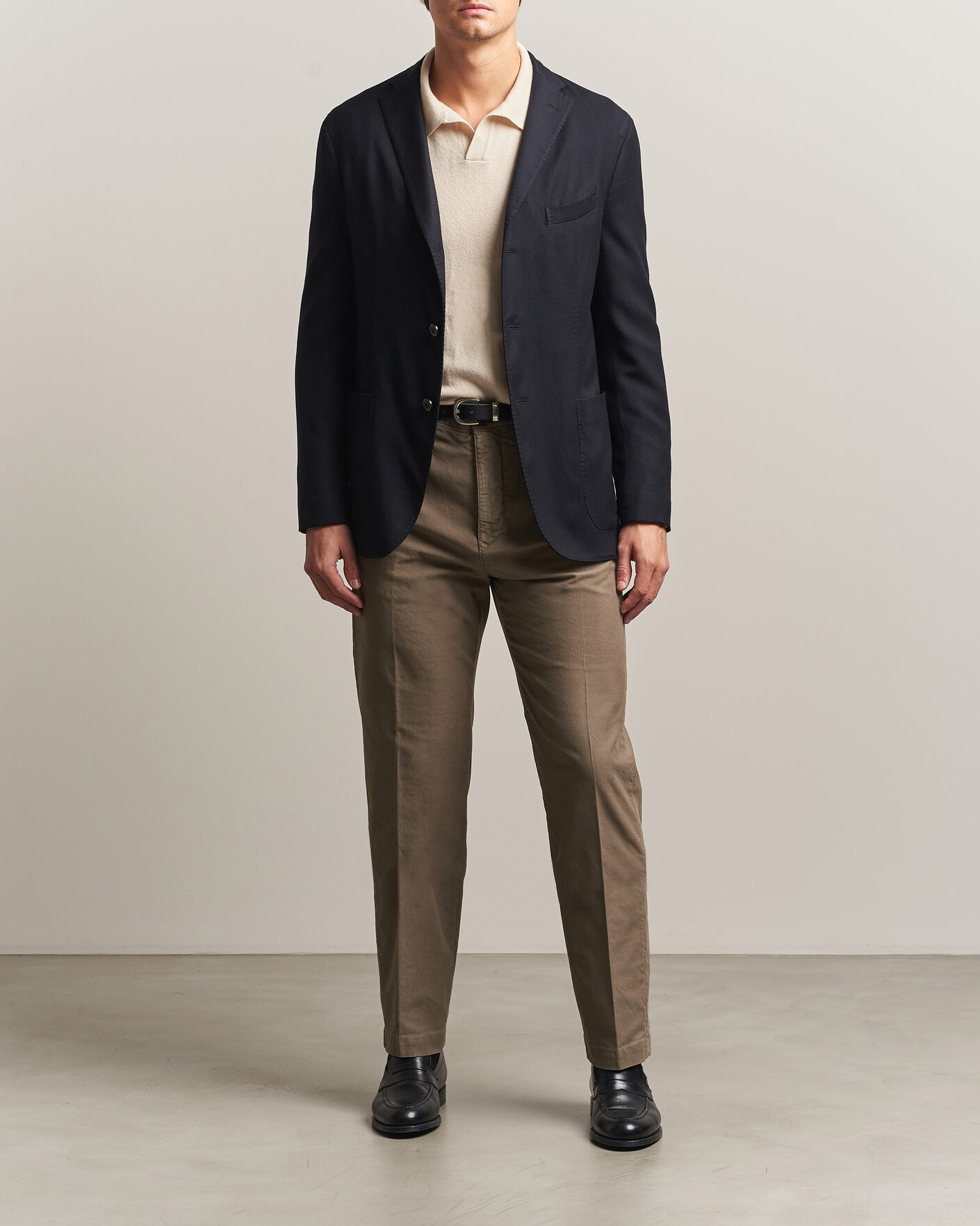 Herre | Dressjakker | Boglioli | K Jacket Soft Touch Flannel Blazer Navy