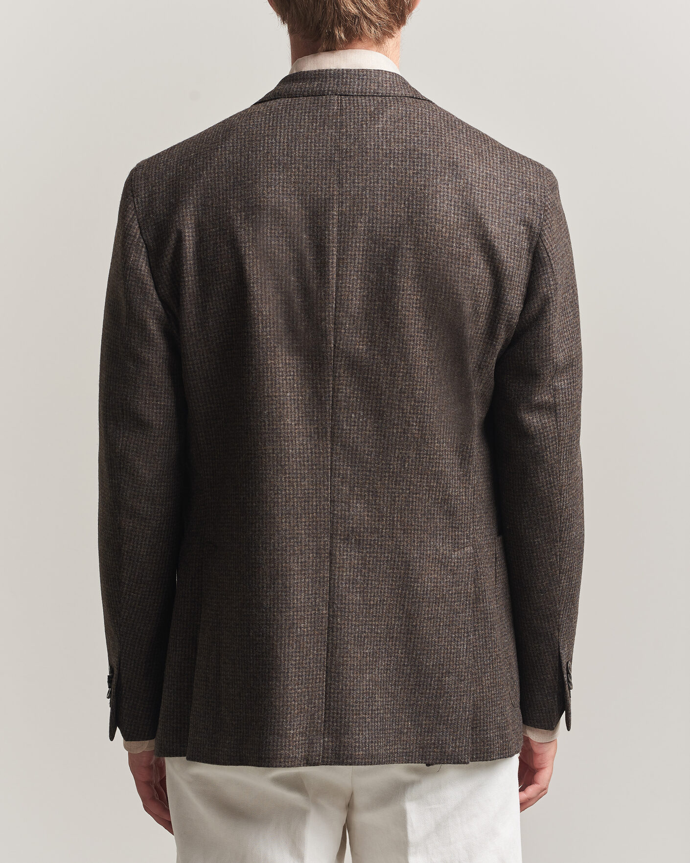Herre | Dressjakker | Boglioli | K Jacket Wool Houndstooth Blazer Dark Brown