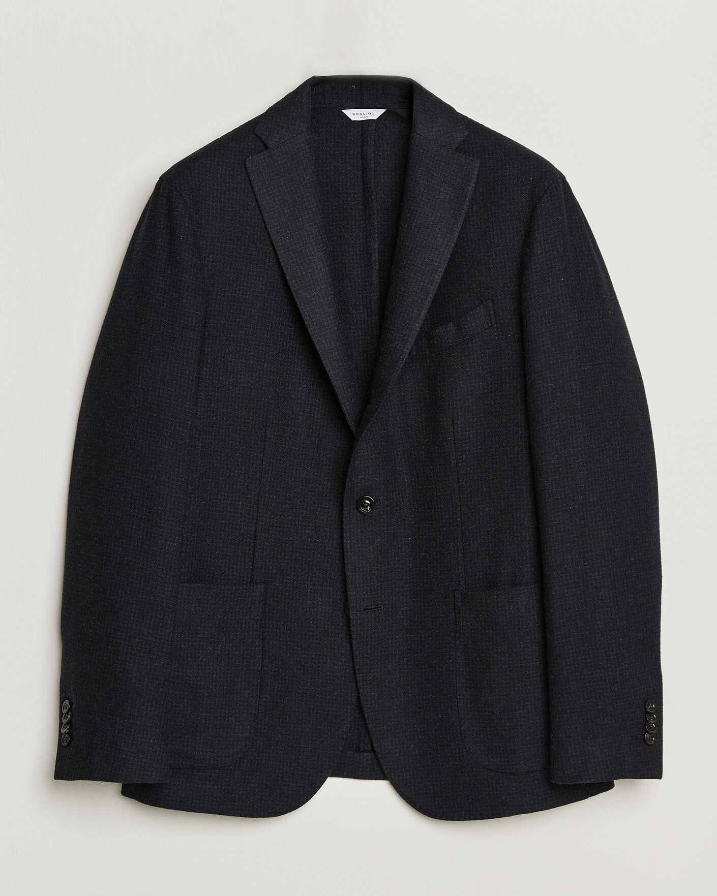 Herre | Dressjakker | Boglioli | K Jacket Wool Houndstooth Blazer Navy