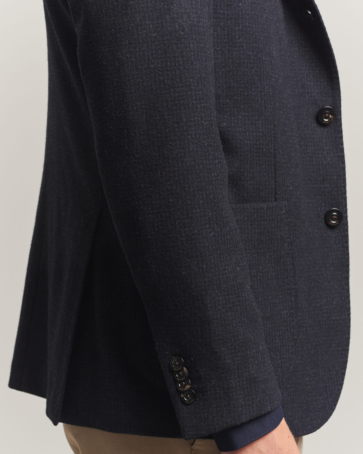Herre | Dressjakker | Boglioli | K Jacket Wool Houndstooth Blazer Navy