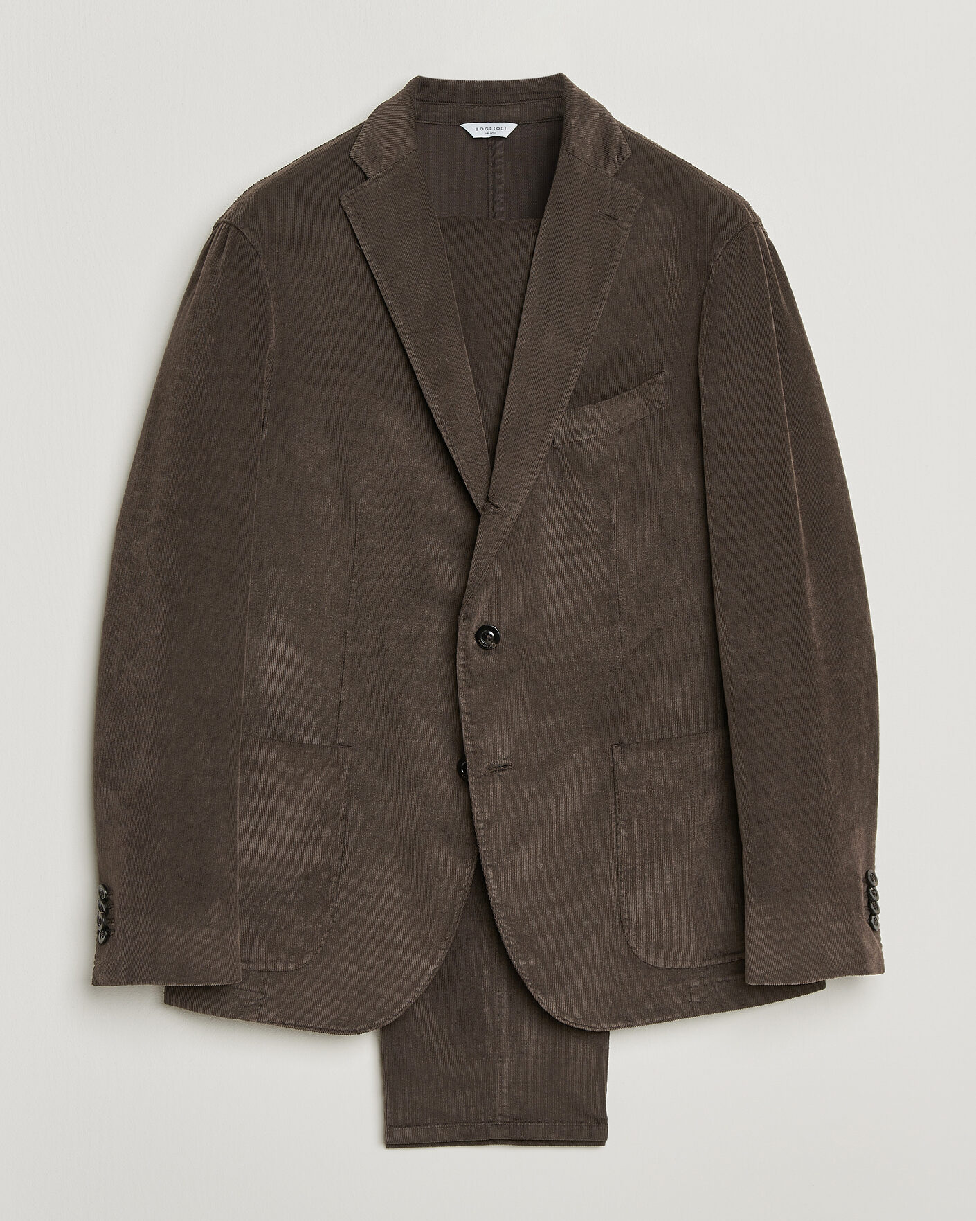 Herre | Dresser | Boglioli | K Jacket Baby Corduroy Suit Dark Brown
