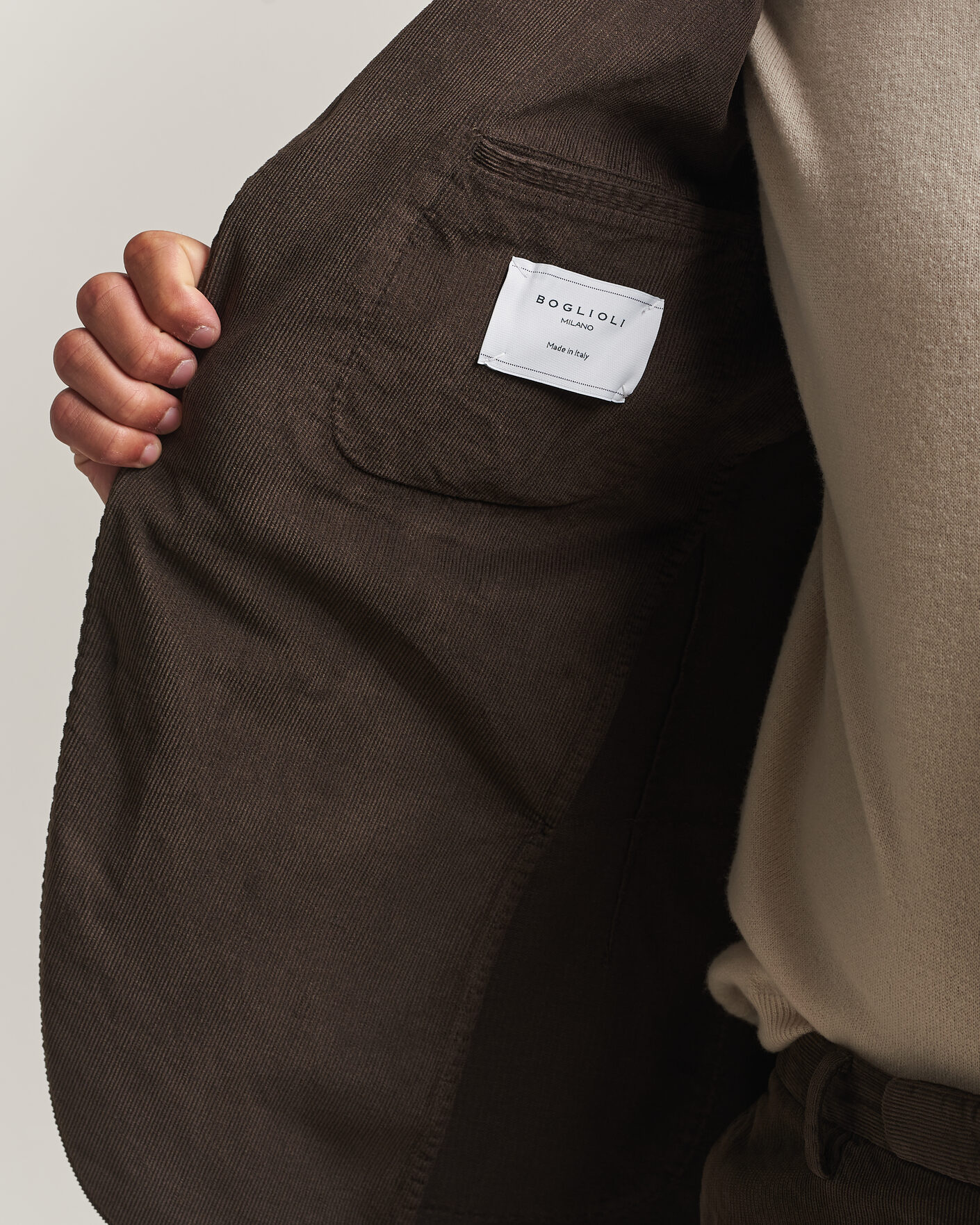 Herre | Dresser | Boglioli | K Jacket Baby Corduroy Suit Dark Brown