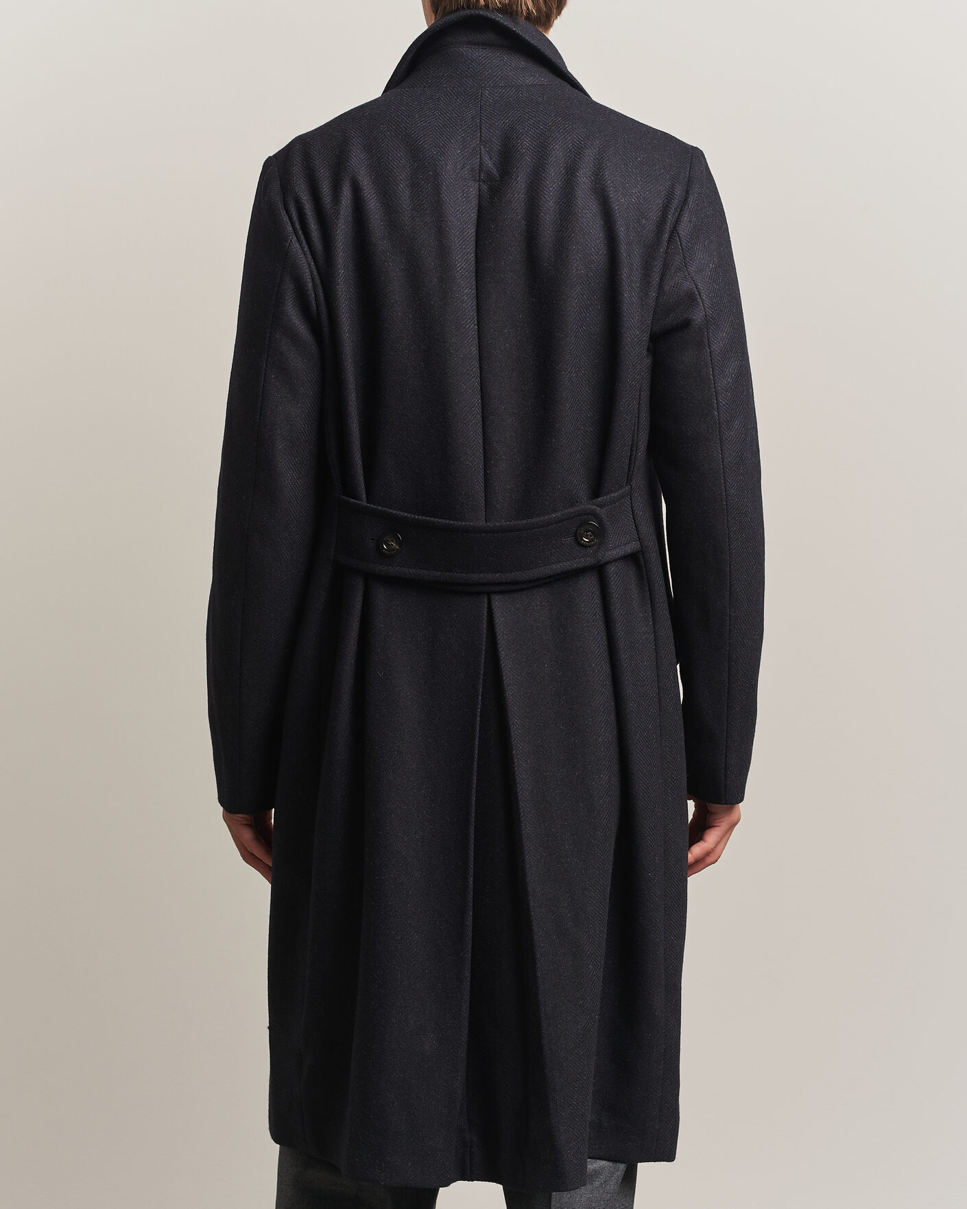 Herre | Jakker | Boglioli | Double Breasted Wool Coat Navy