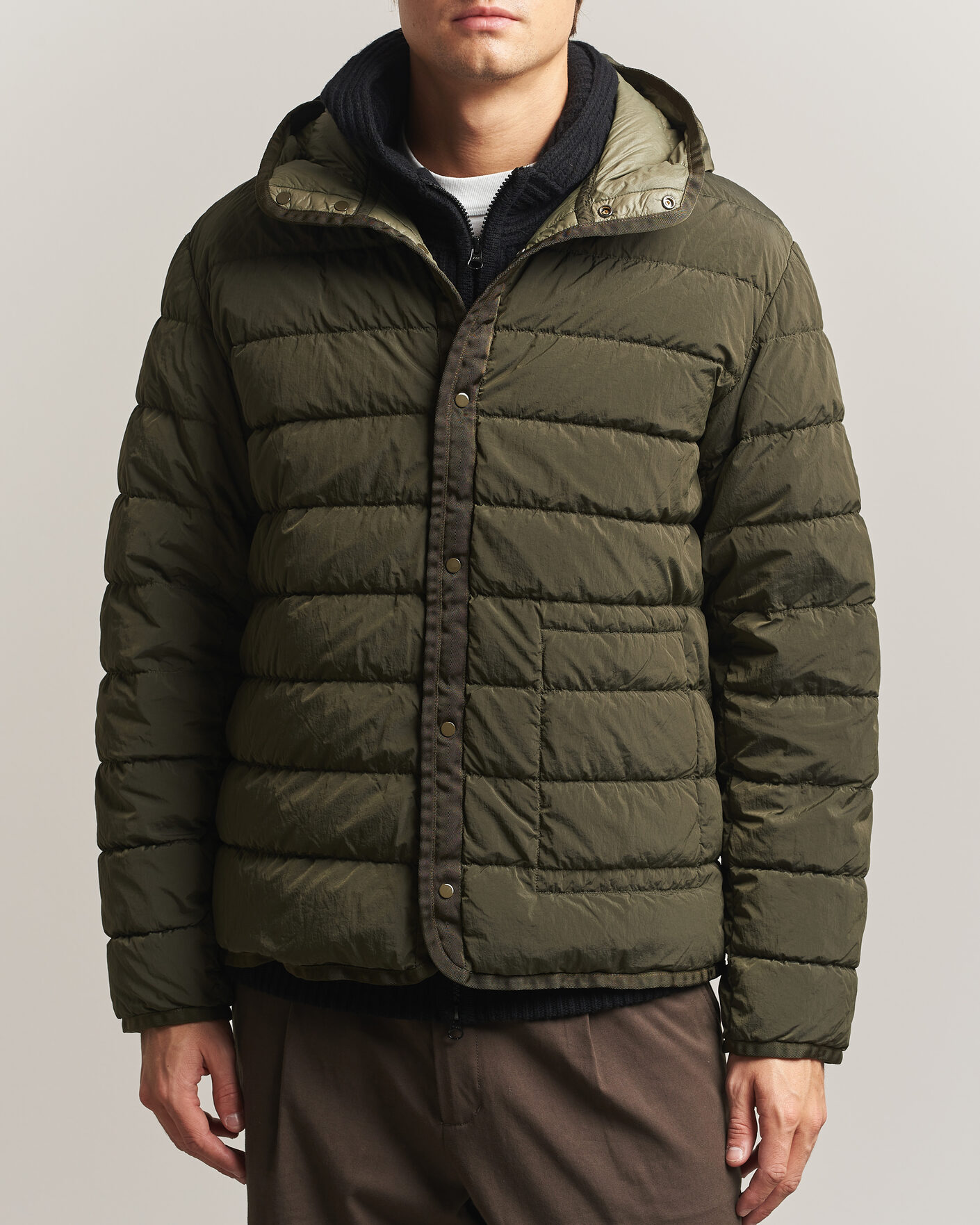 Herre | Jakker | C.P. Company | Micro Kei 2 in 1 Nylon Parka Olive